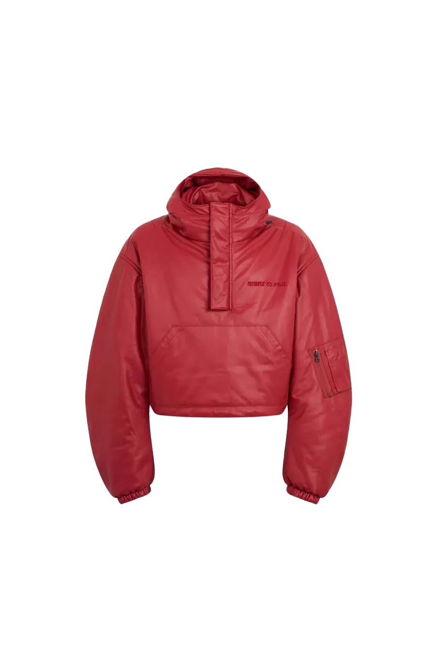 Kusikohc Padded Helmet Anorak Windbreaker Red