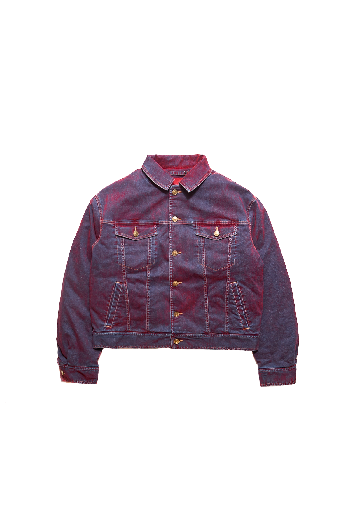 Kusikohc Padded Multi Rivet Denim Jacket