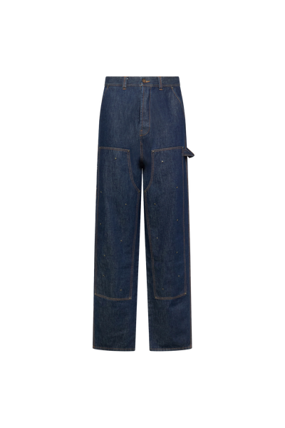 Kusikohc Workwear Multi-Rivet Denim Jeans Blue – ESSXNYC