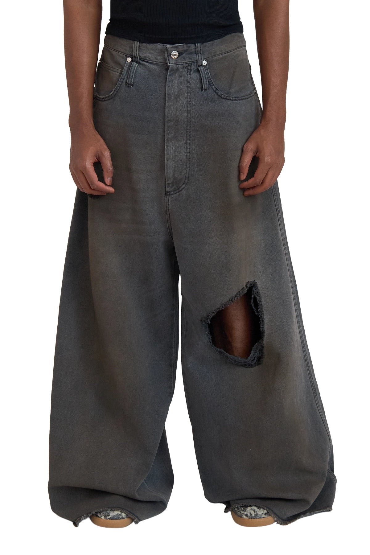 Lu'u Dan  Dumpster Denim Jeans Grey