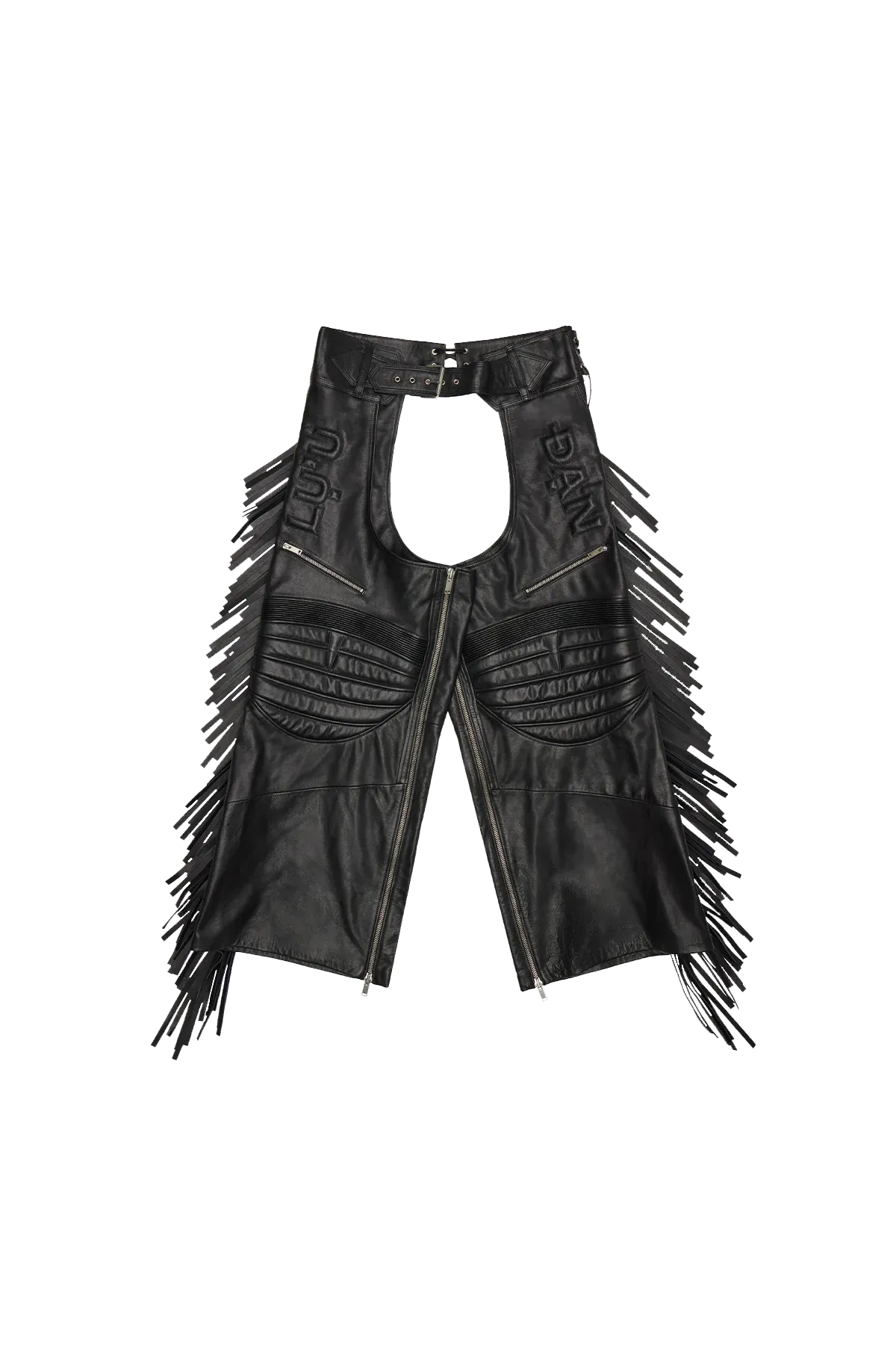 LU'U DAN Hell-Fire Leather Chaps Black