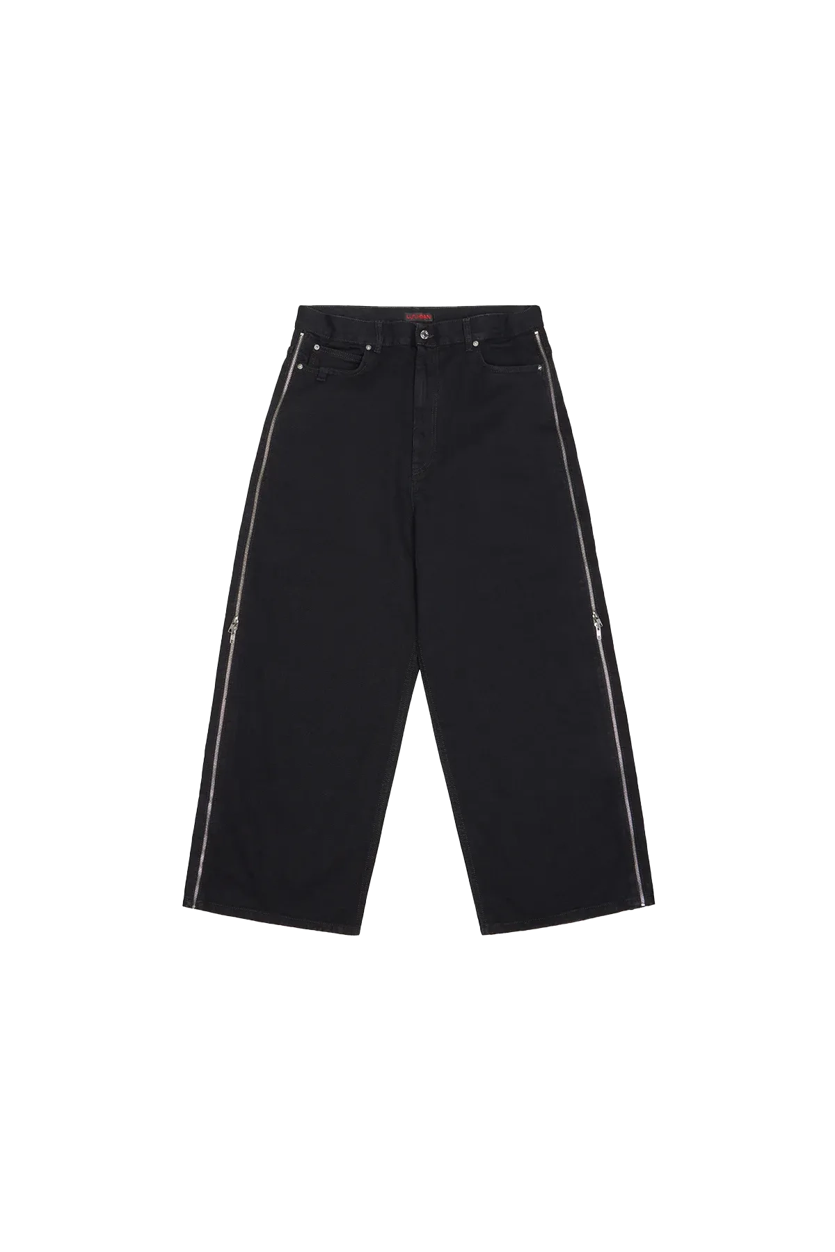 Lu'u Dan Side Zip Jeans in Black