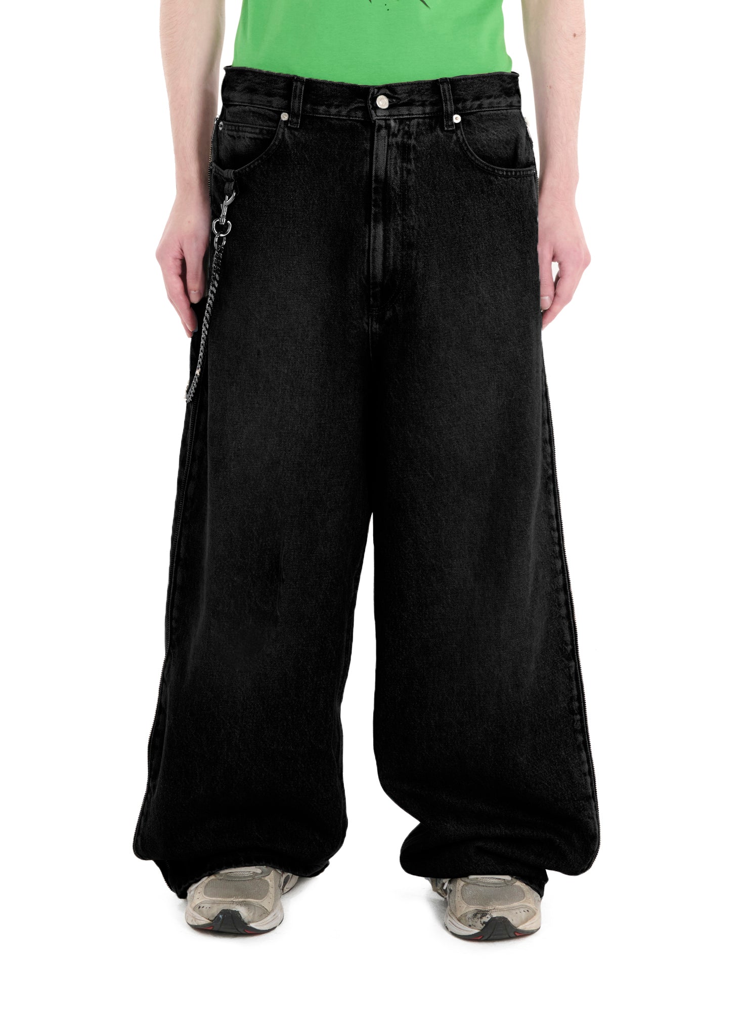 Lu'u Dan Side Zip Jeans Black – ESSXNYC