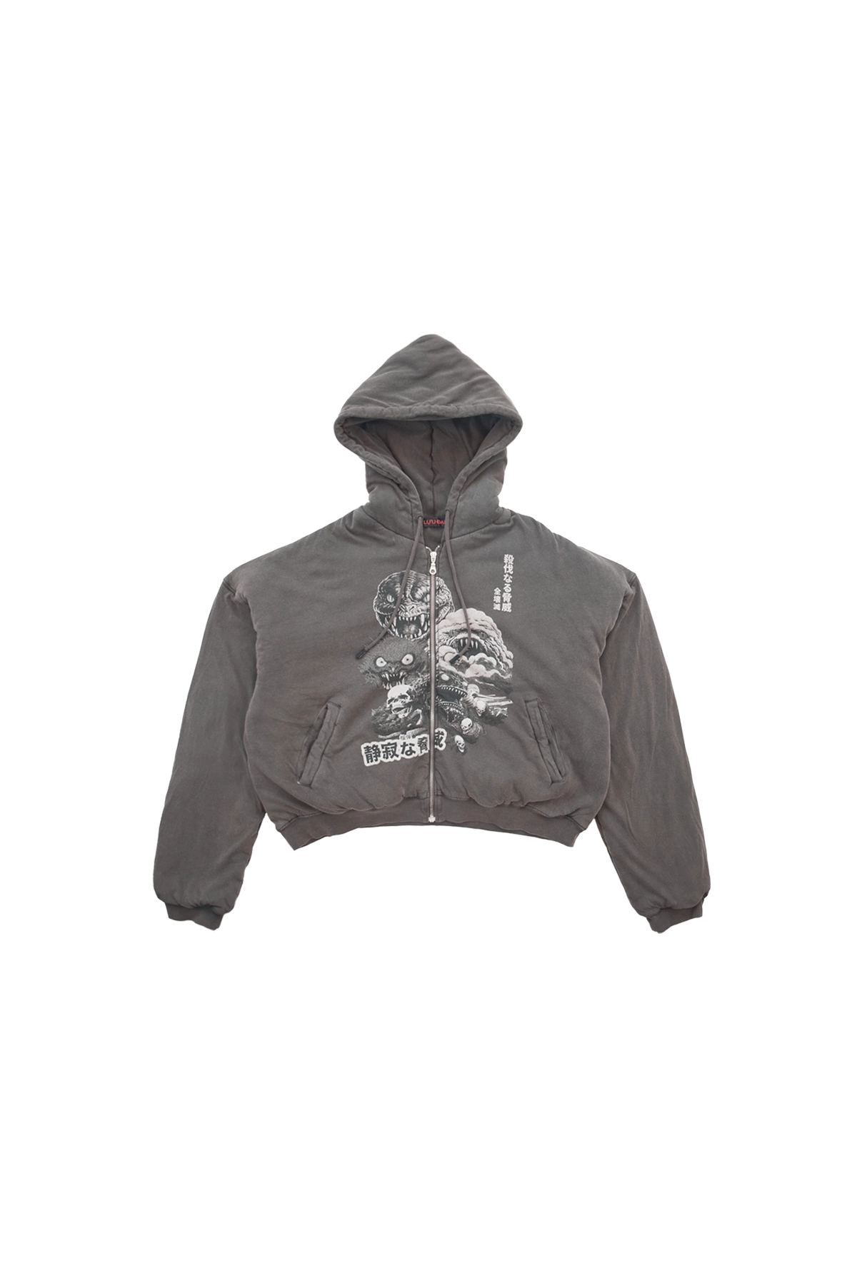 Luu Dan Reaper Rampage Wadded Hoodie Grey