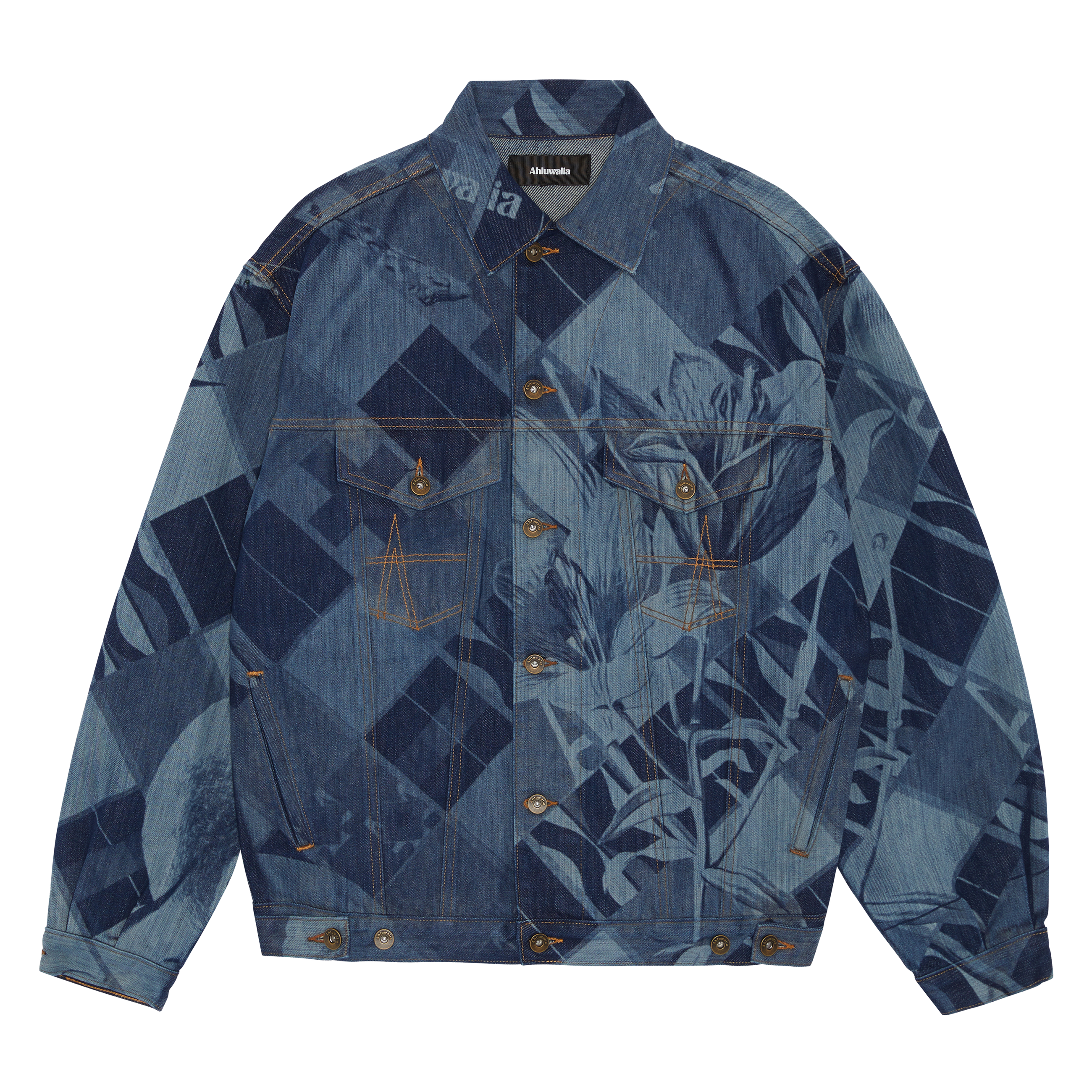 Ahluwalia Signature Denim Jacket Jackets Blue 5831