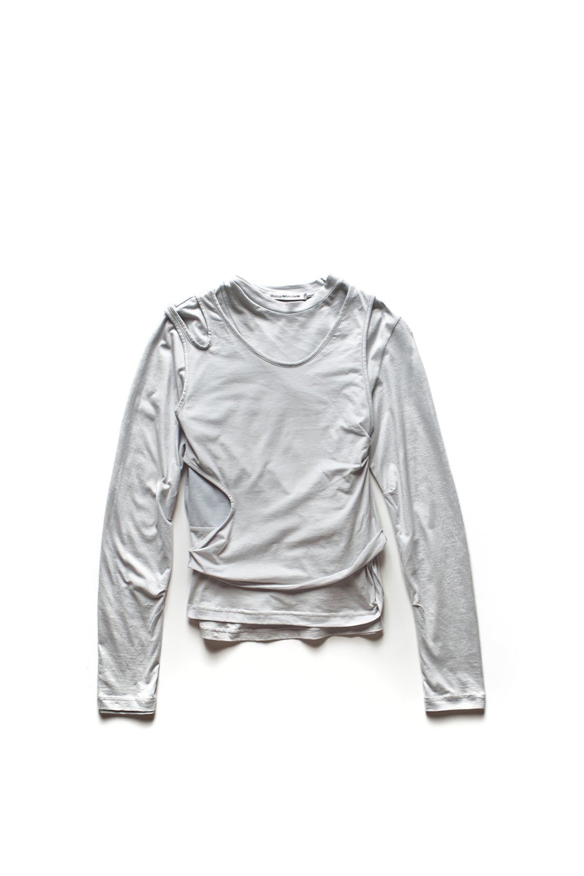 Mainline:Rus/Fr.Ca/De Three Layers Long Sleeve Top Gray 11830