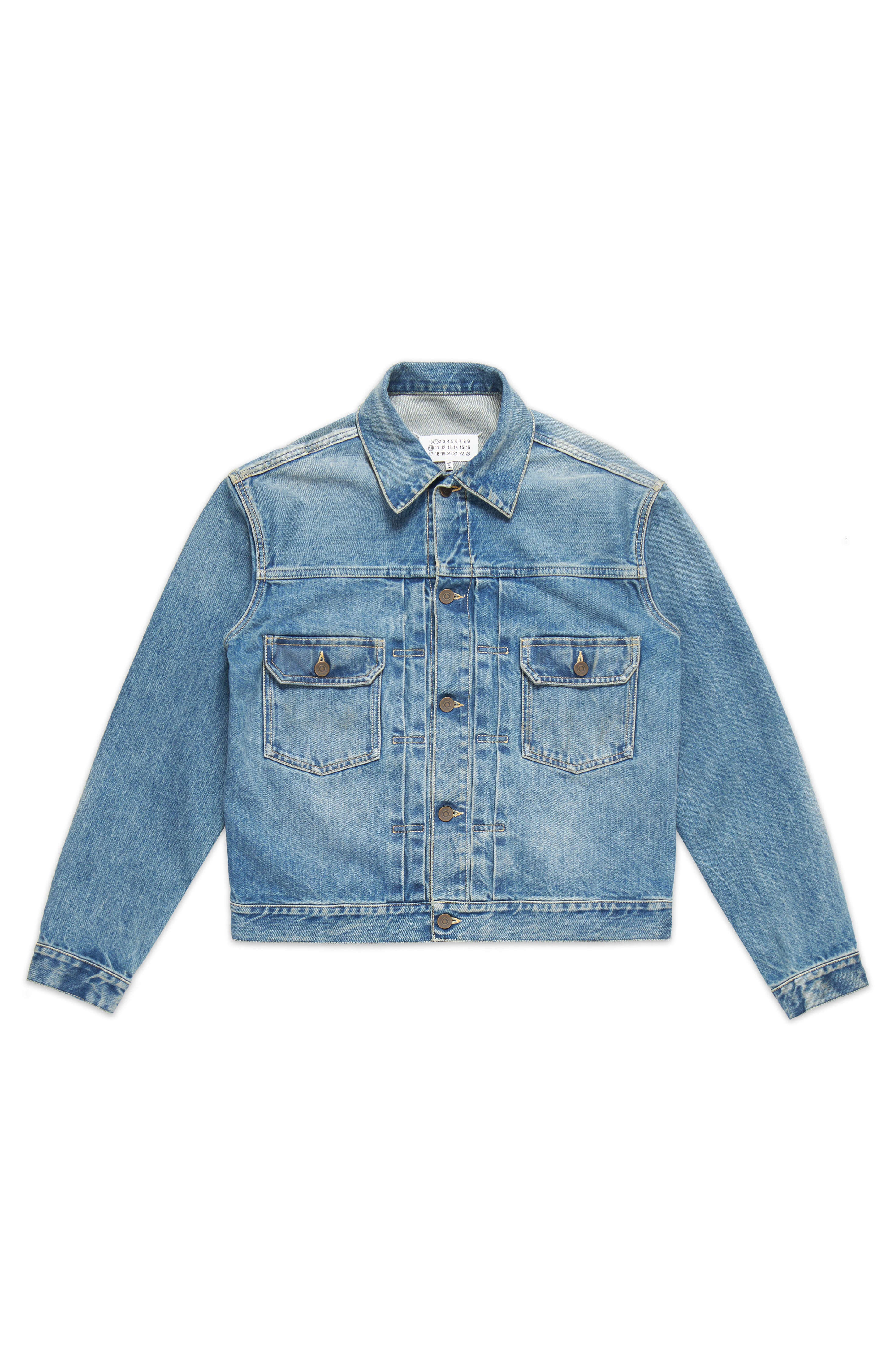 Maison Margiela Fitted Denim Jacket Blue 10665