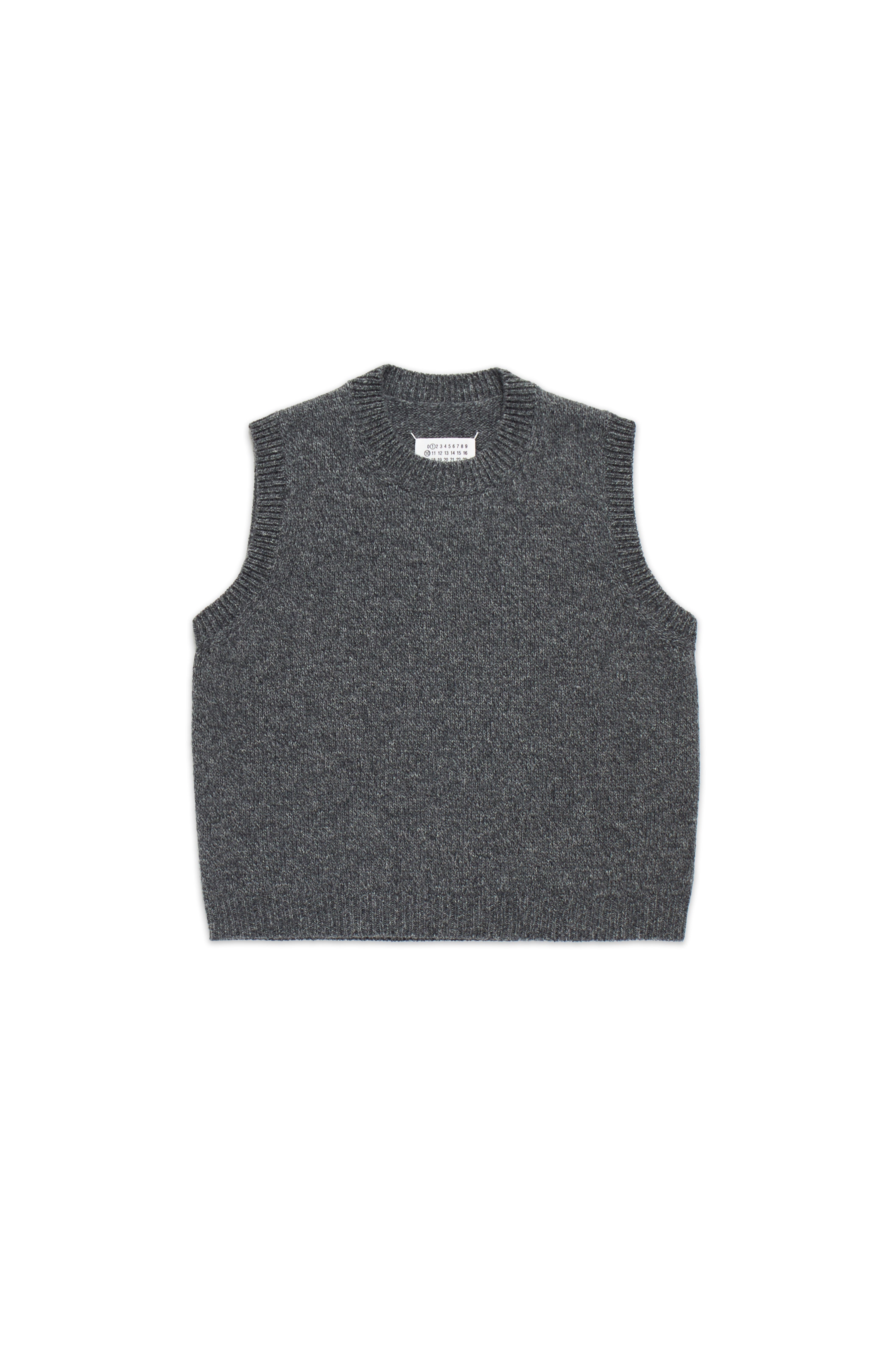 Maison Margiela Sweater Vest With Roundneck Grey 10676