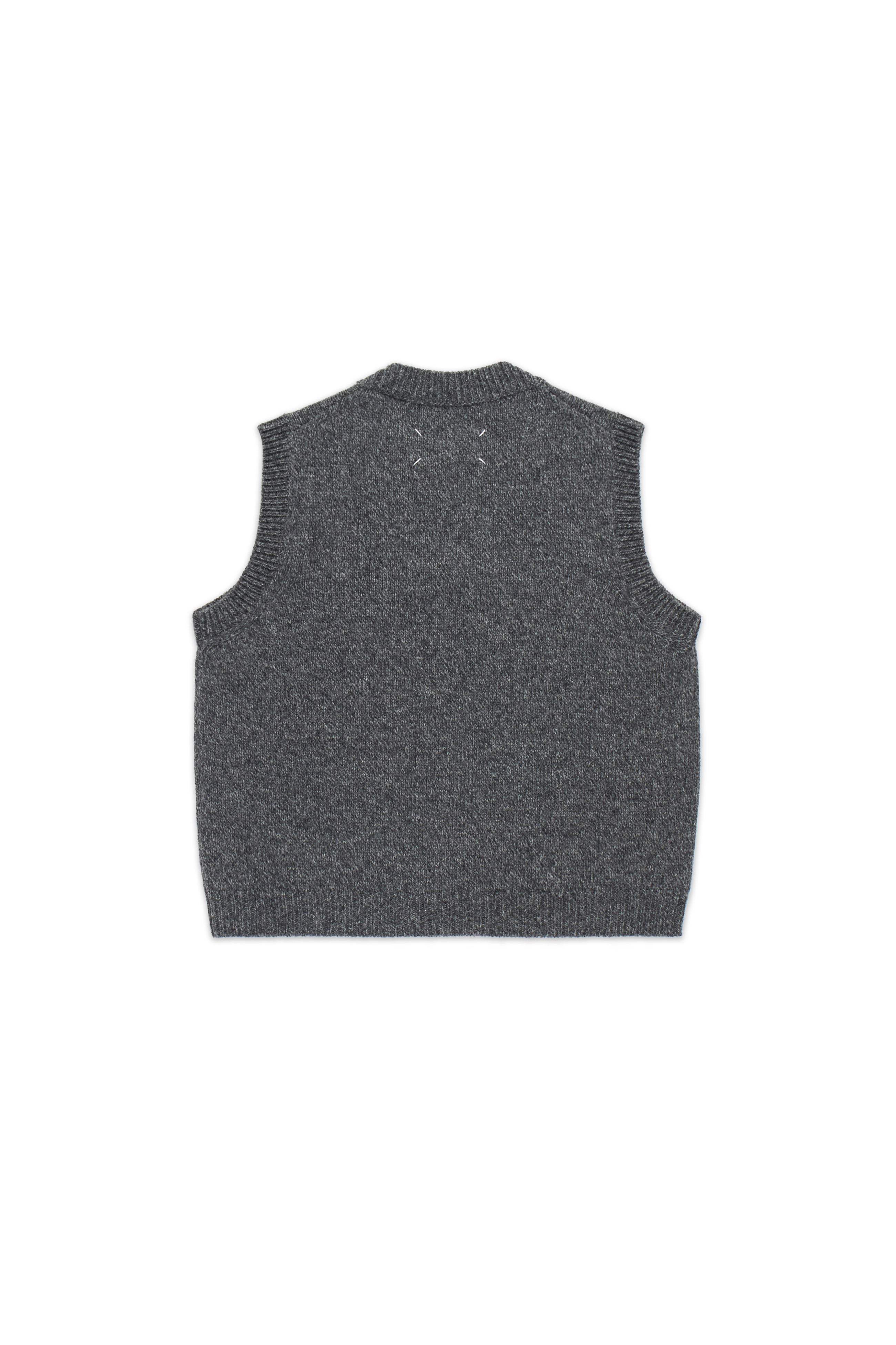 Maison Margiela Sweater Vest With Roundneck Grey 10677