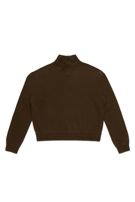 Maison Margiela Wool V-Neck Sweater Brown 10709