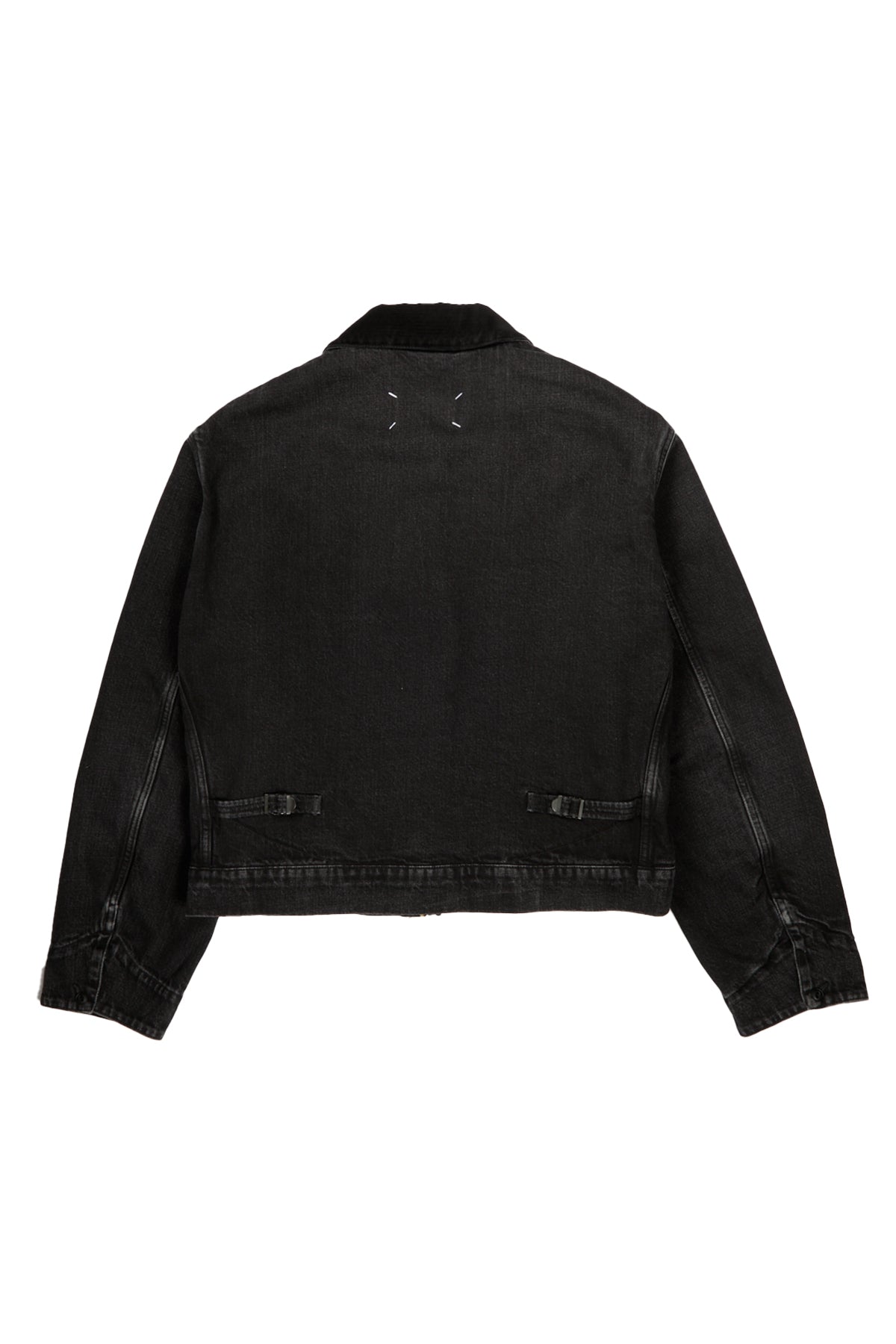 Maison Margiela Zip Up Denim Jacket Washed Black