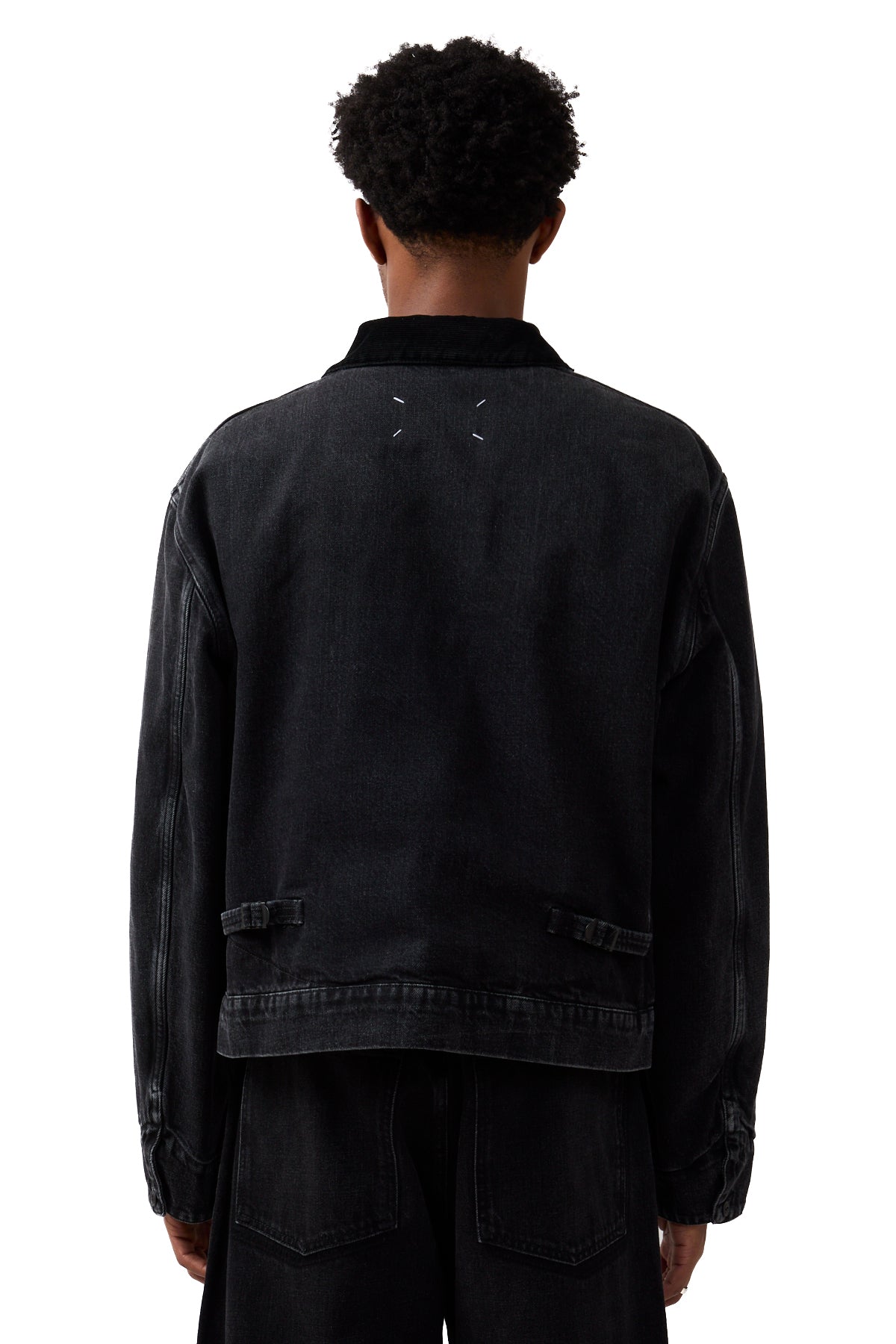 Maison Margiela Zip Up Denim Jacket Washed Black