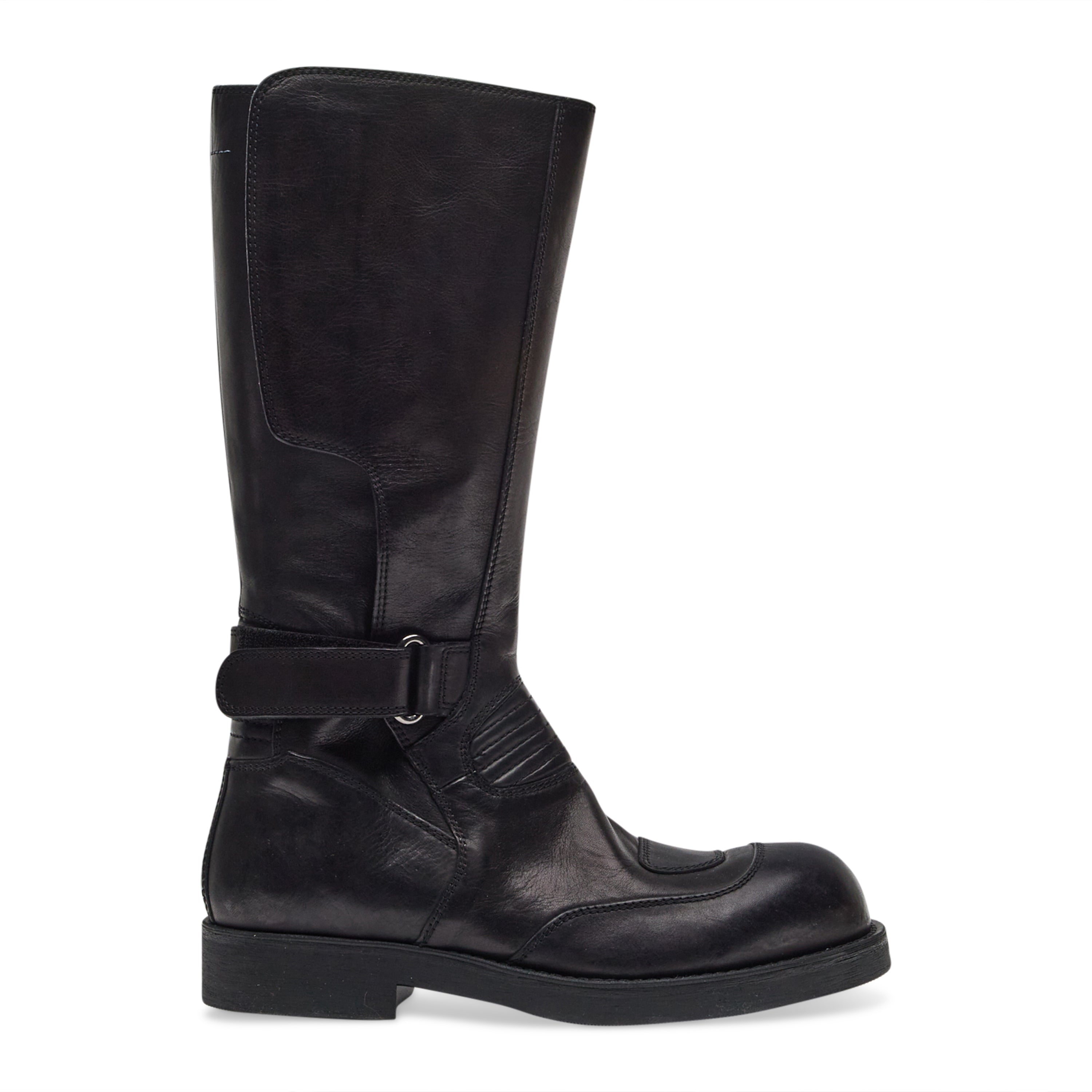 MM6 Maison Margiela Mid Leather Boot Black