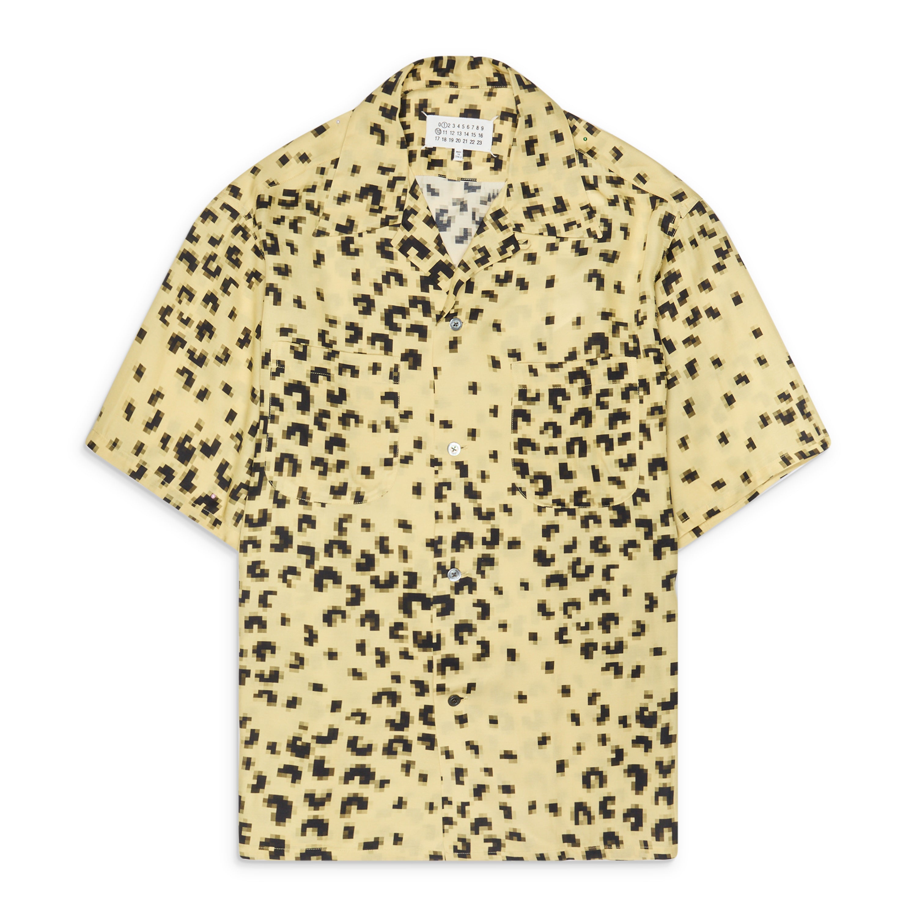 Maison Margiela Pixel Leopard Short Sleeve Shirt