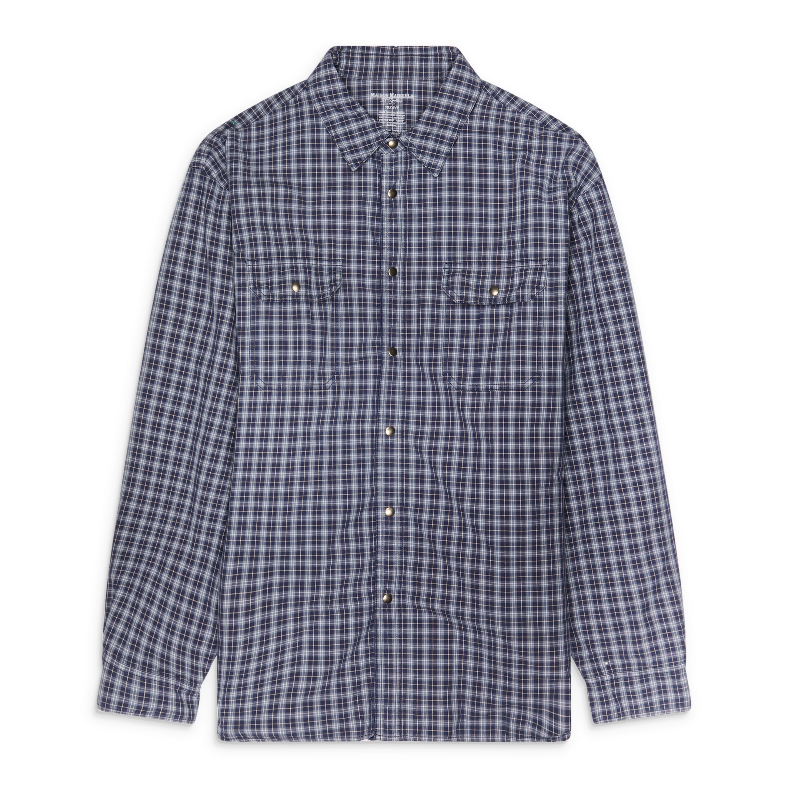 Maison Margiela Reversbile Padded Shirt Blue