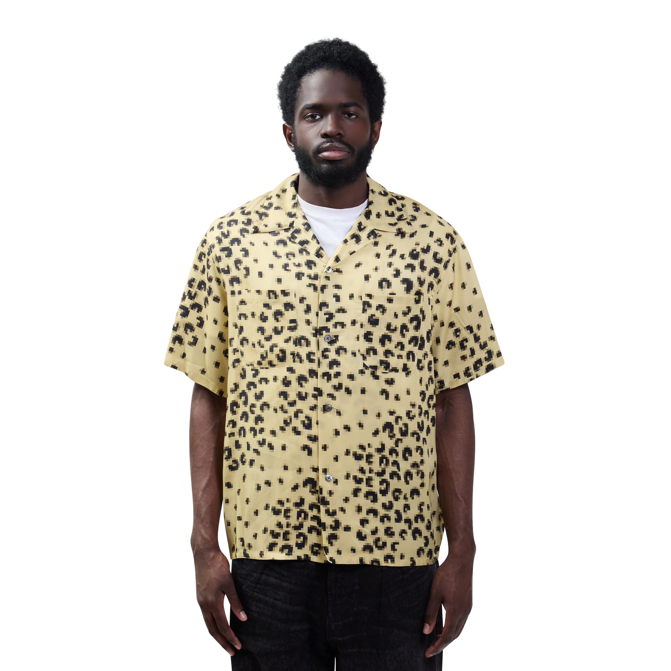 Maison Margiela Pixel Leopard Short Sleeve Shirt