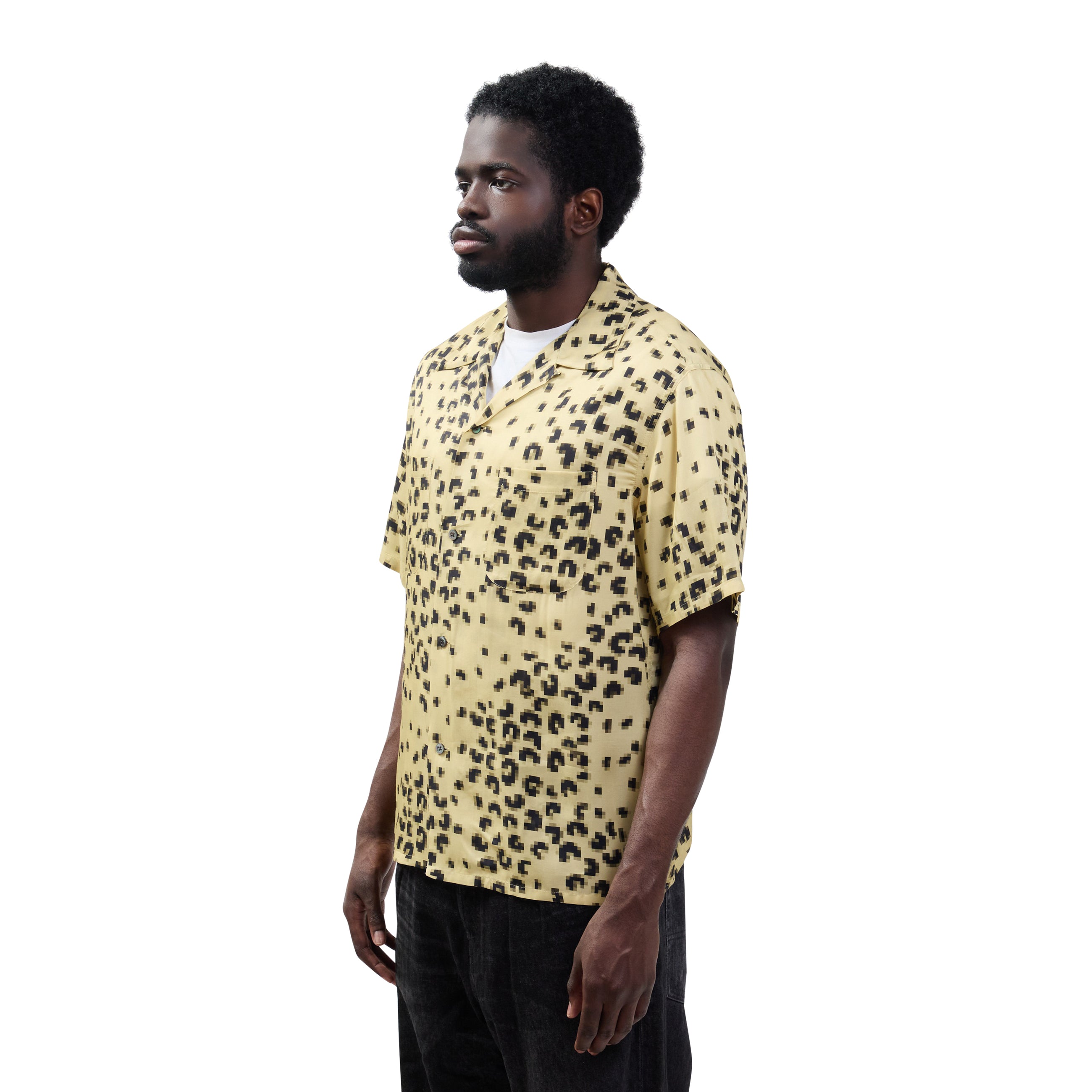 Maison Margiela Pixel Leopard Short Sleeve Shirt