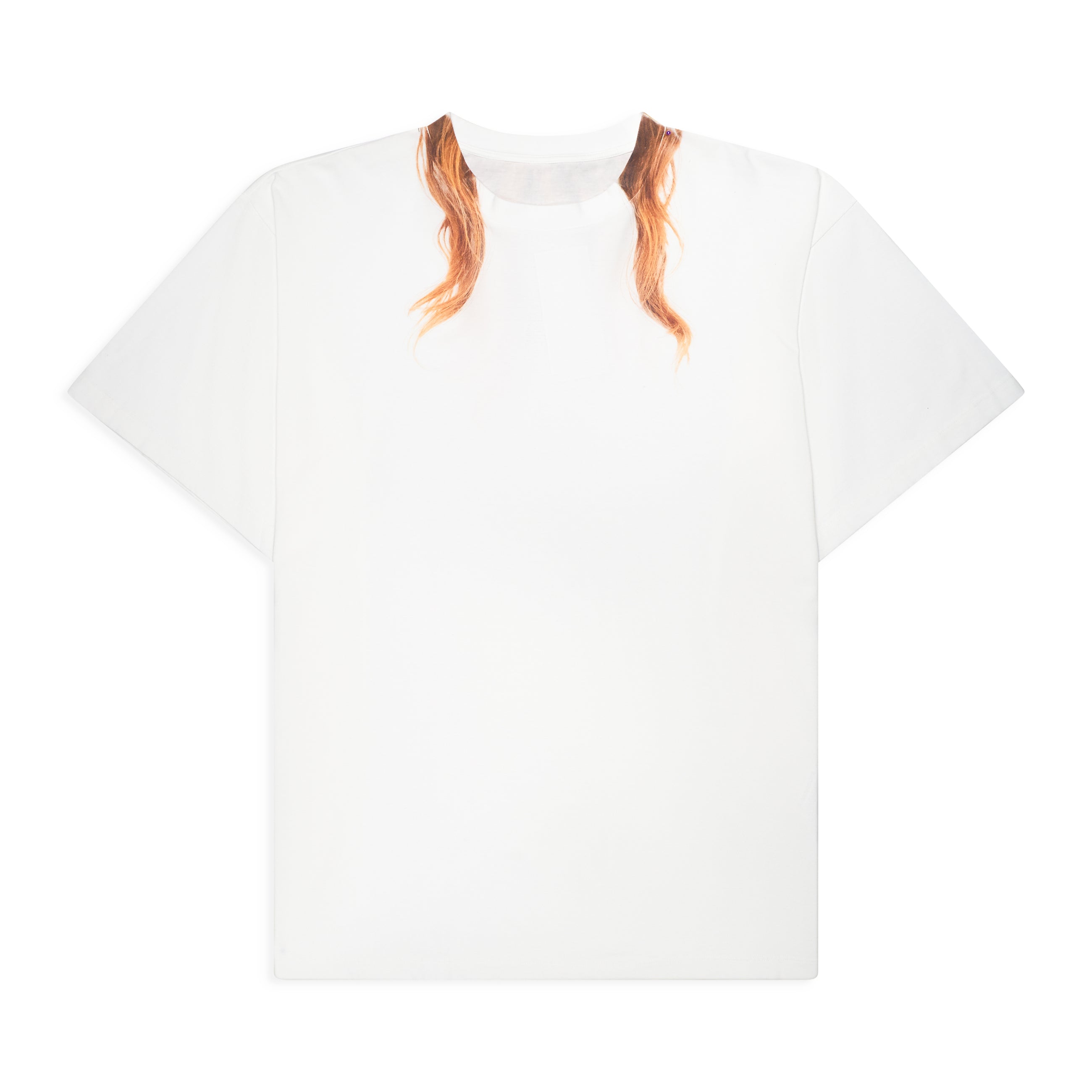MM6 Maison Margiela Hair Print T-Shirt White