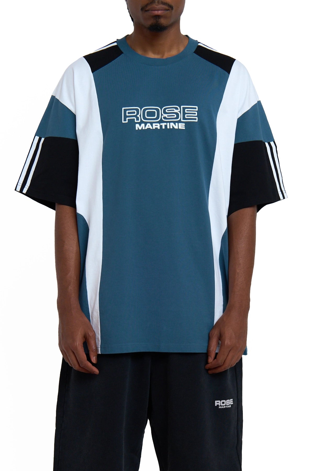 Martine Rose Oversized Panelled T-Shirt Blue – ESSXNYC Martine Rose Oversized Panelled T-Shirt Blue – ESSXNYC