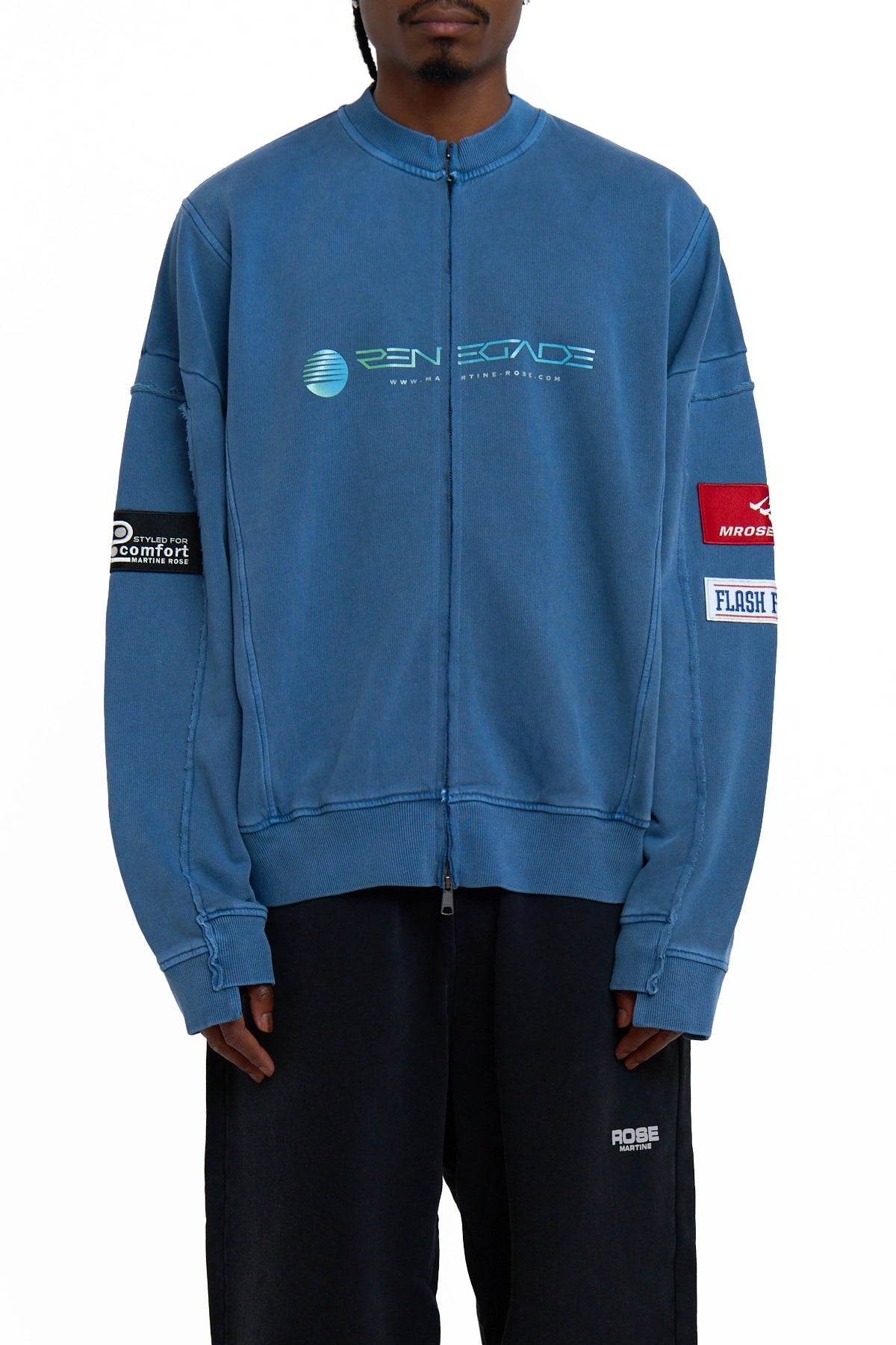 MARTINE ROSE ネイビー Sponsor ジャケット S Martine Rose SS22 Tuck Neck Sponsor Racing Jacket | eBay