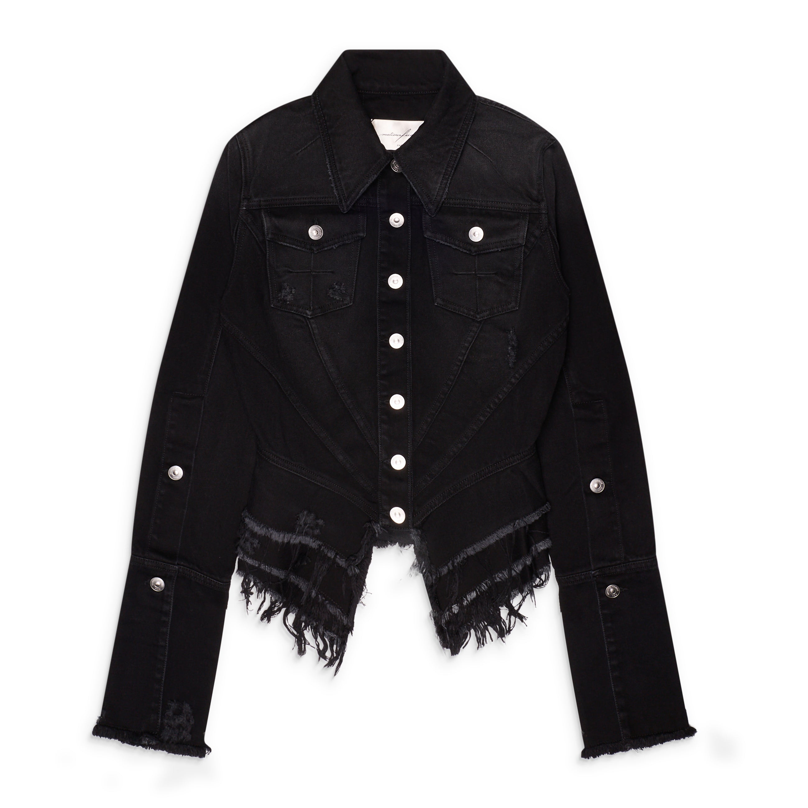 MATIERES FECALES Mikaela Denim Jacket Black