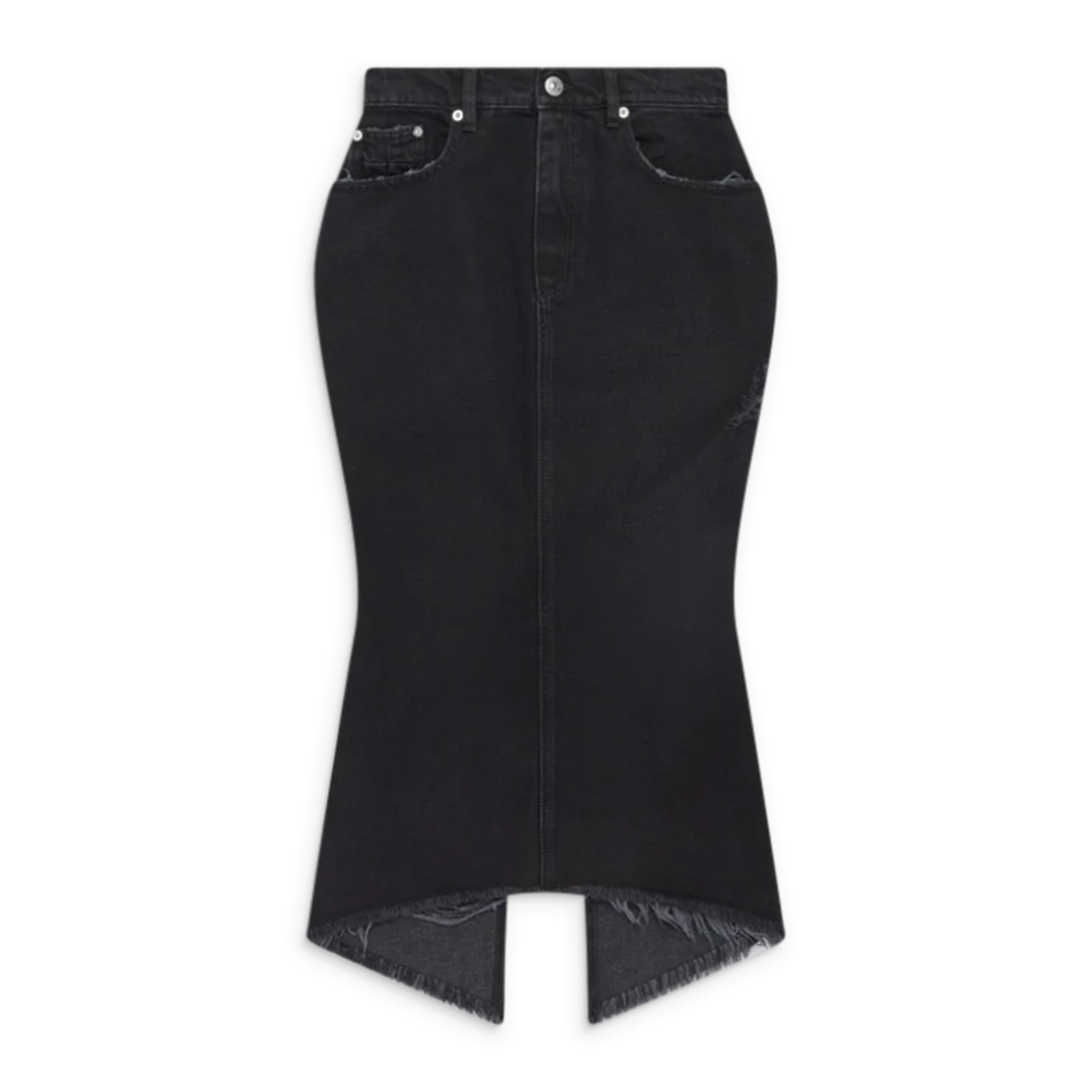 JennyFax Tucked Denim Skirt ブラック Matieres Fecales Women Mikaela Denim Skirt Black – ESSXNYC