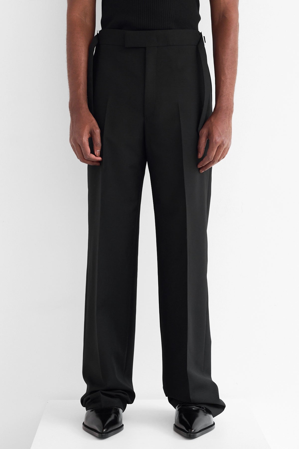 McQueen Wide Leg Trousers Black 2