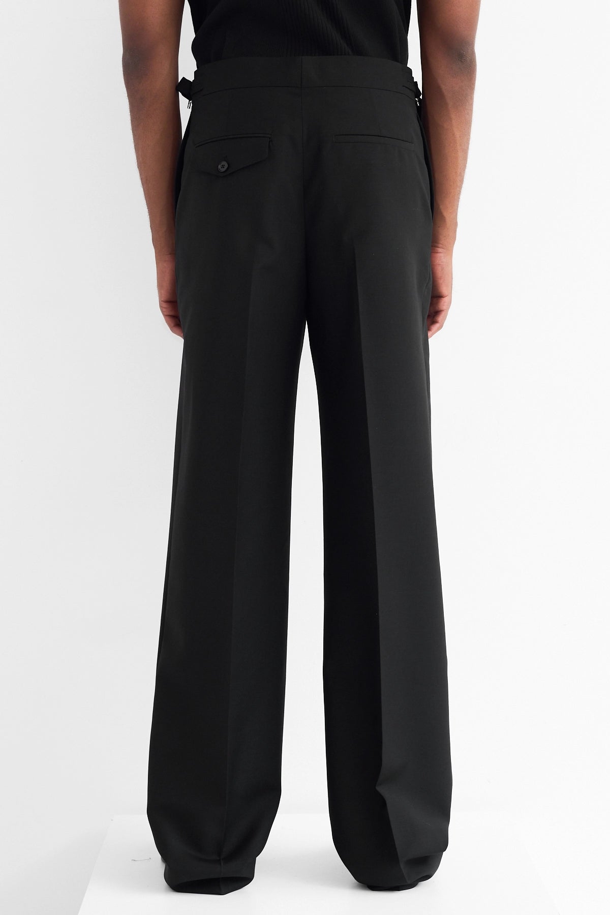 McQueen Wide Leg Trousers Black 3