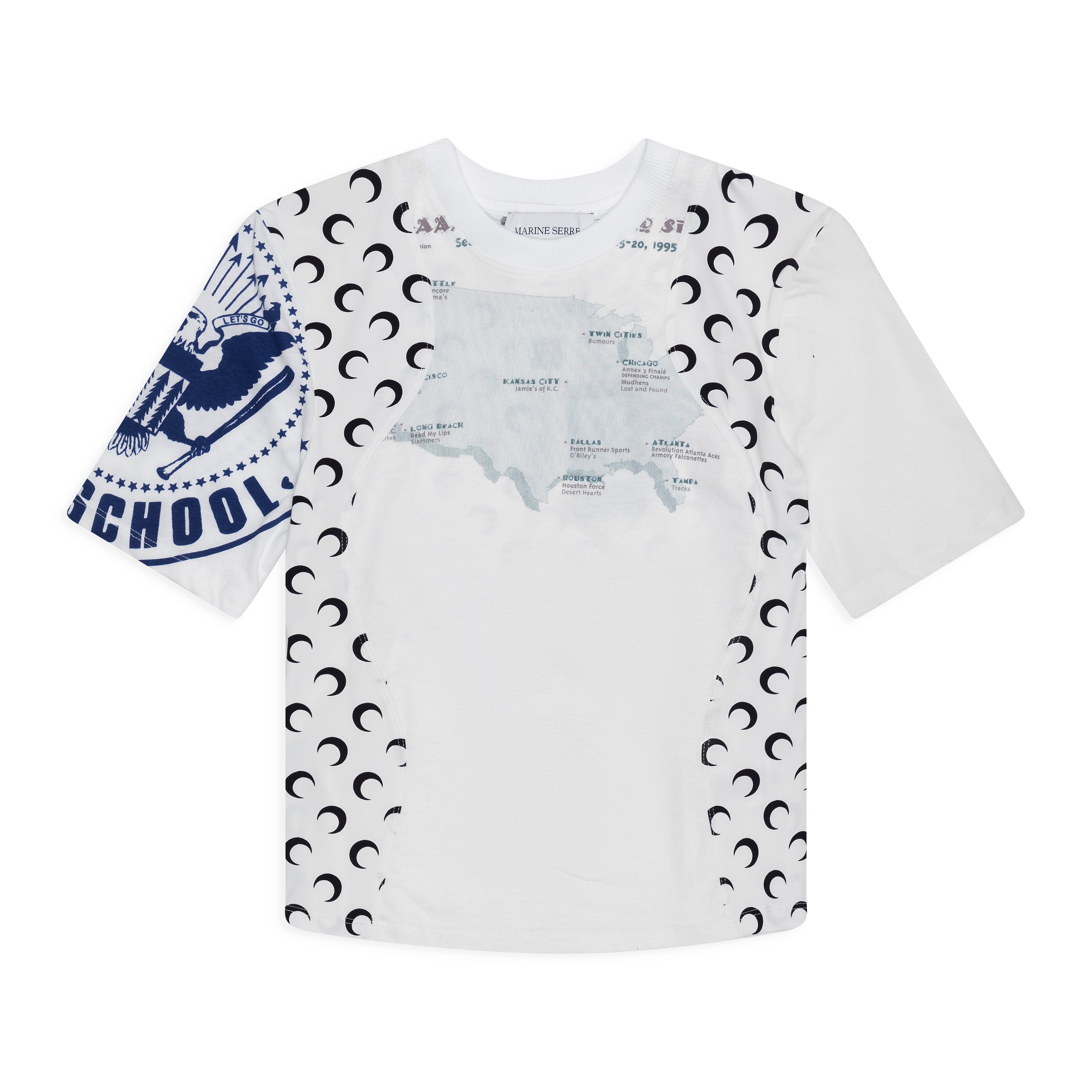 Marine Serre Upc Baby Fit Tee White - front
