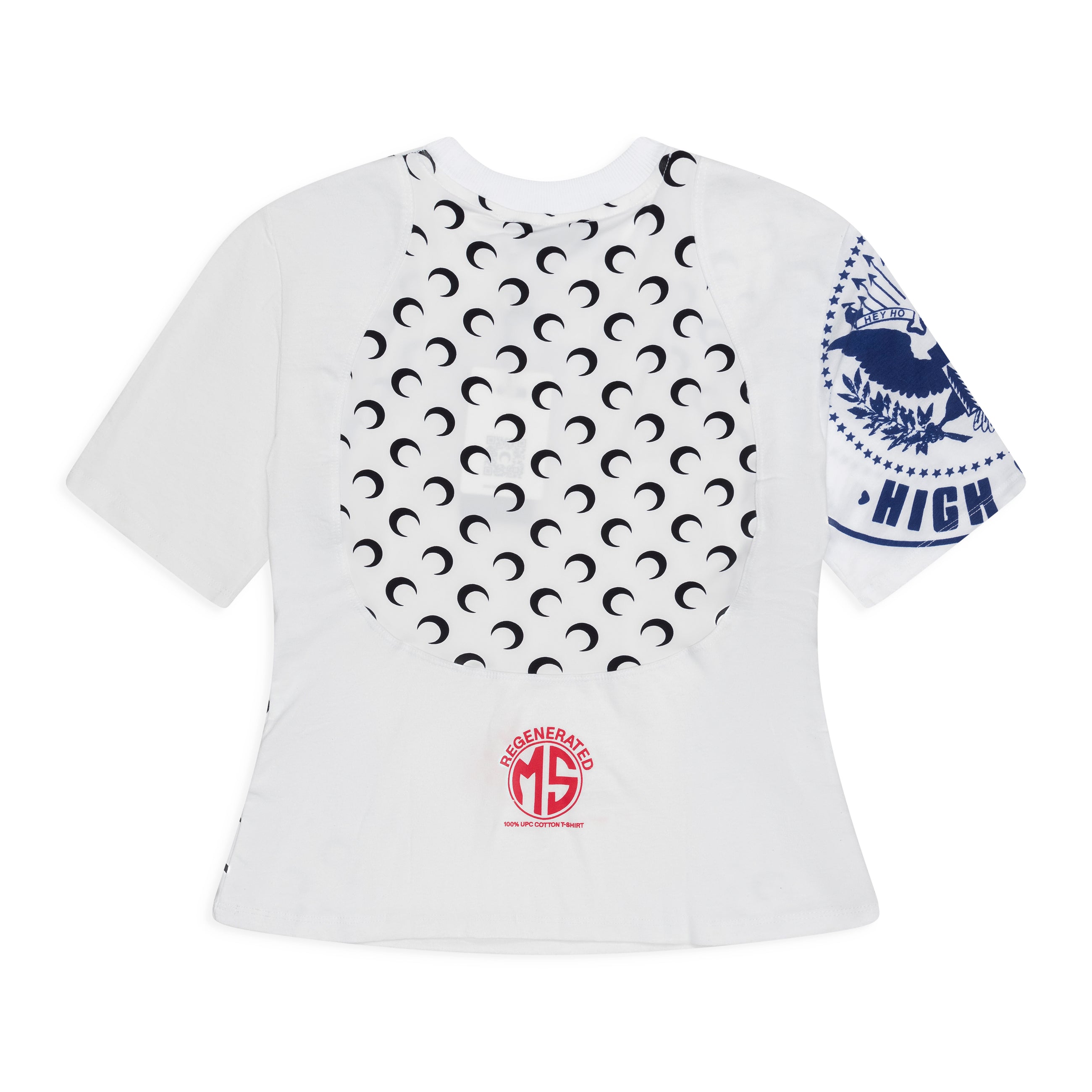 Marine Serre Upc Baby Fit Tee White - back