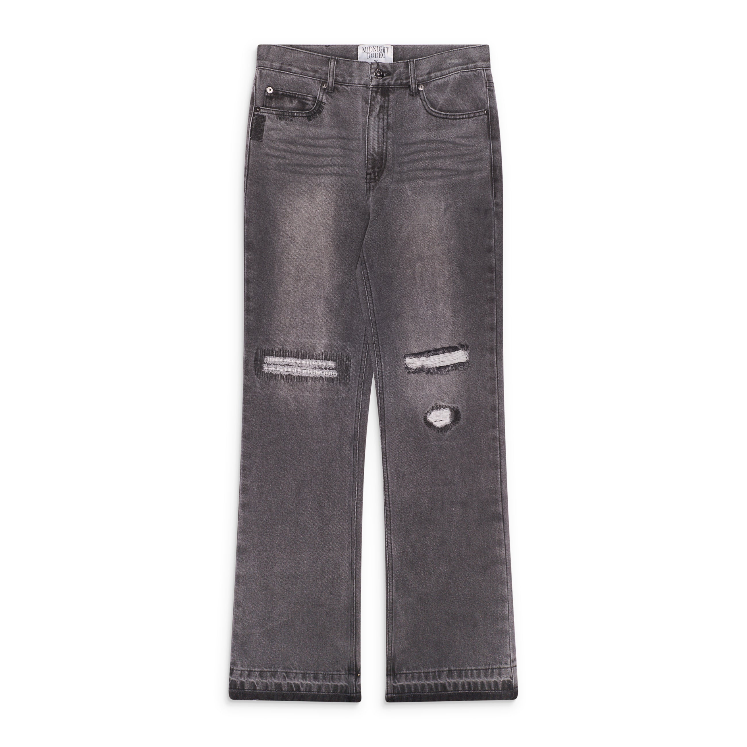 Midnight Rodeo Distressed Denim Grey