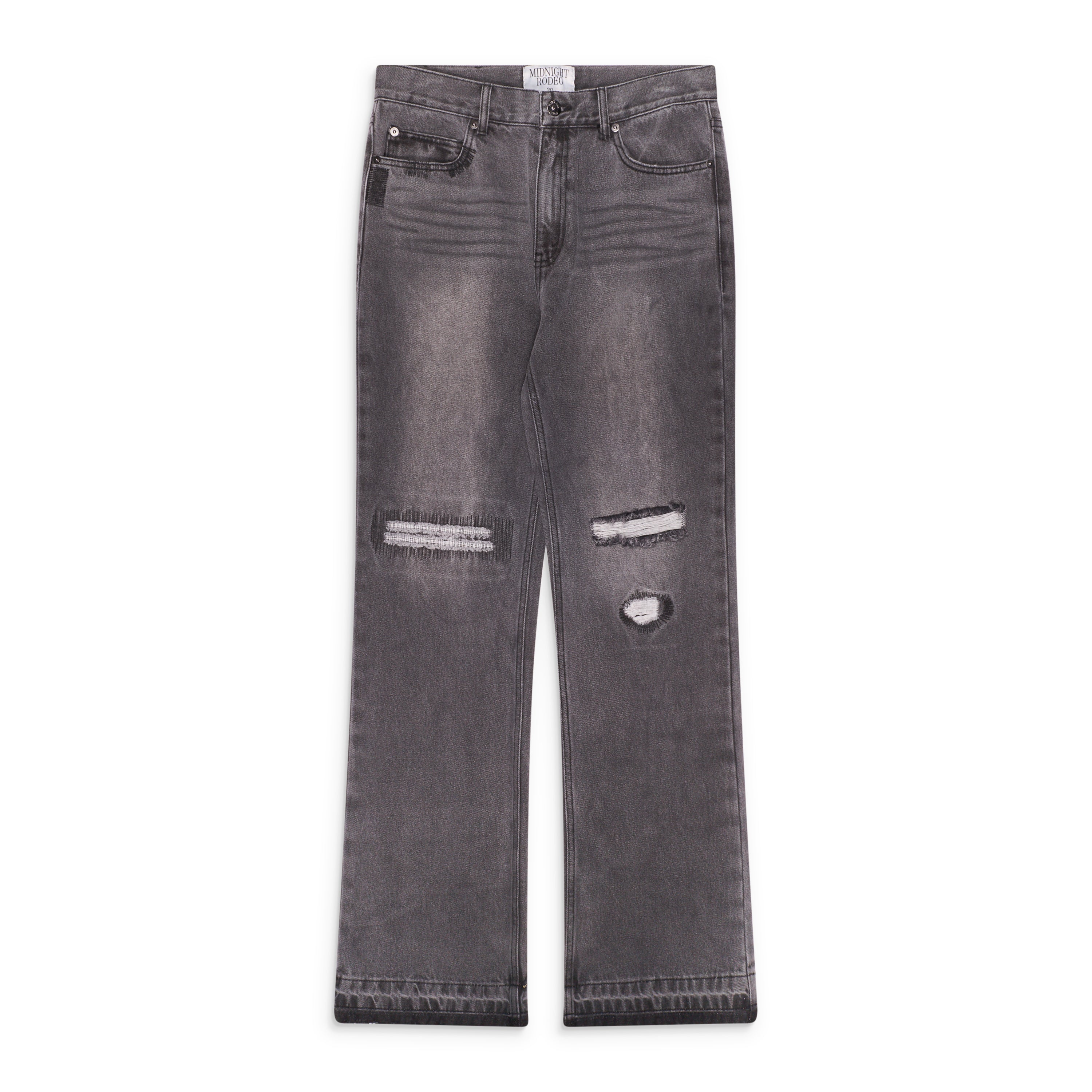 Midnight Rodeo Distressed Denim Grey