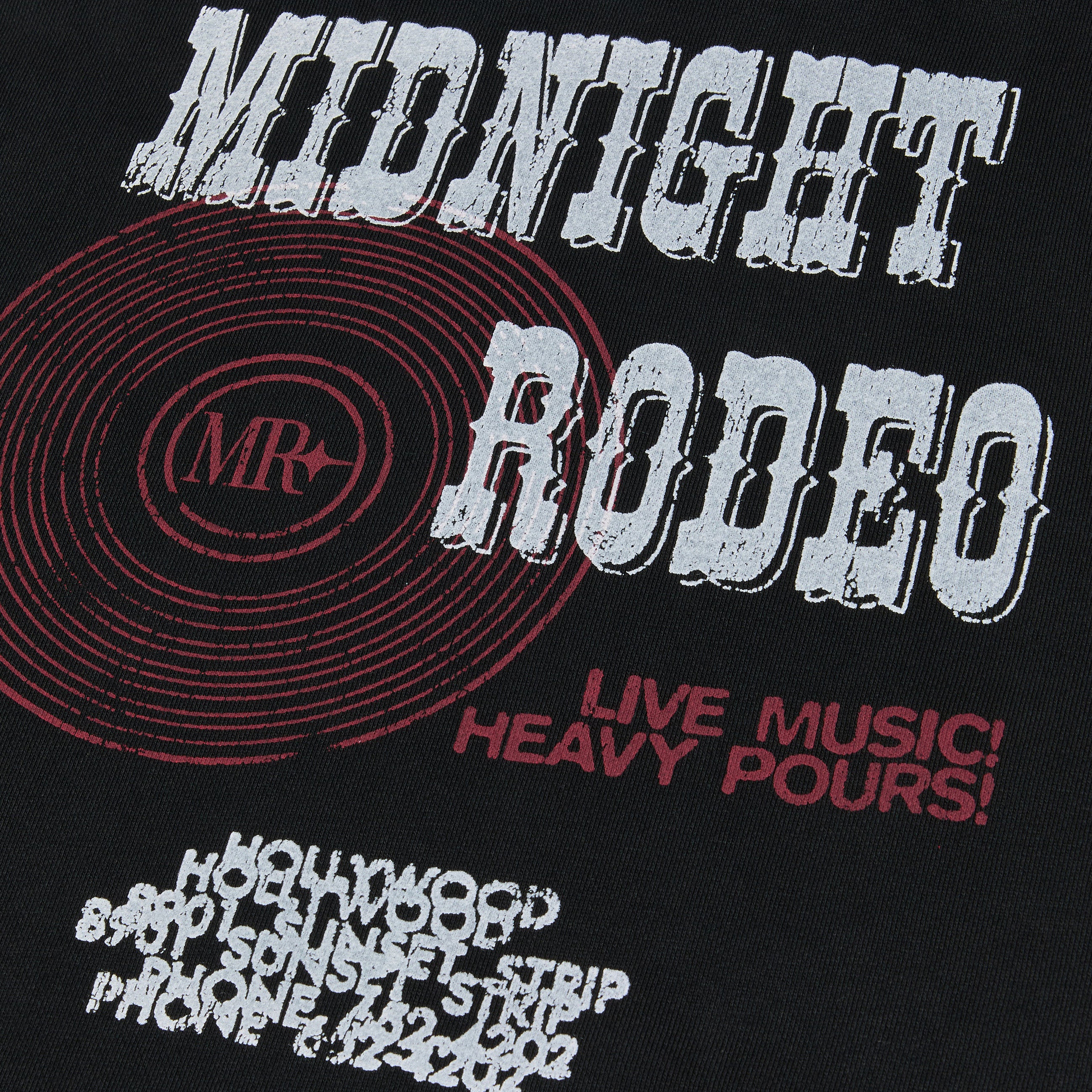 Midnight Rodeo Heavy Pours Hoodie Black
