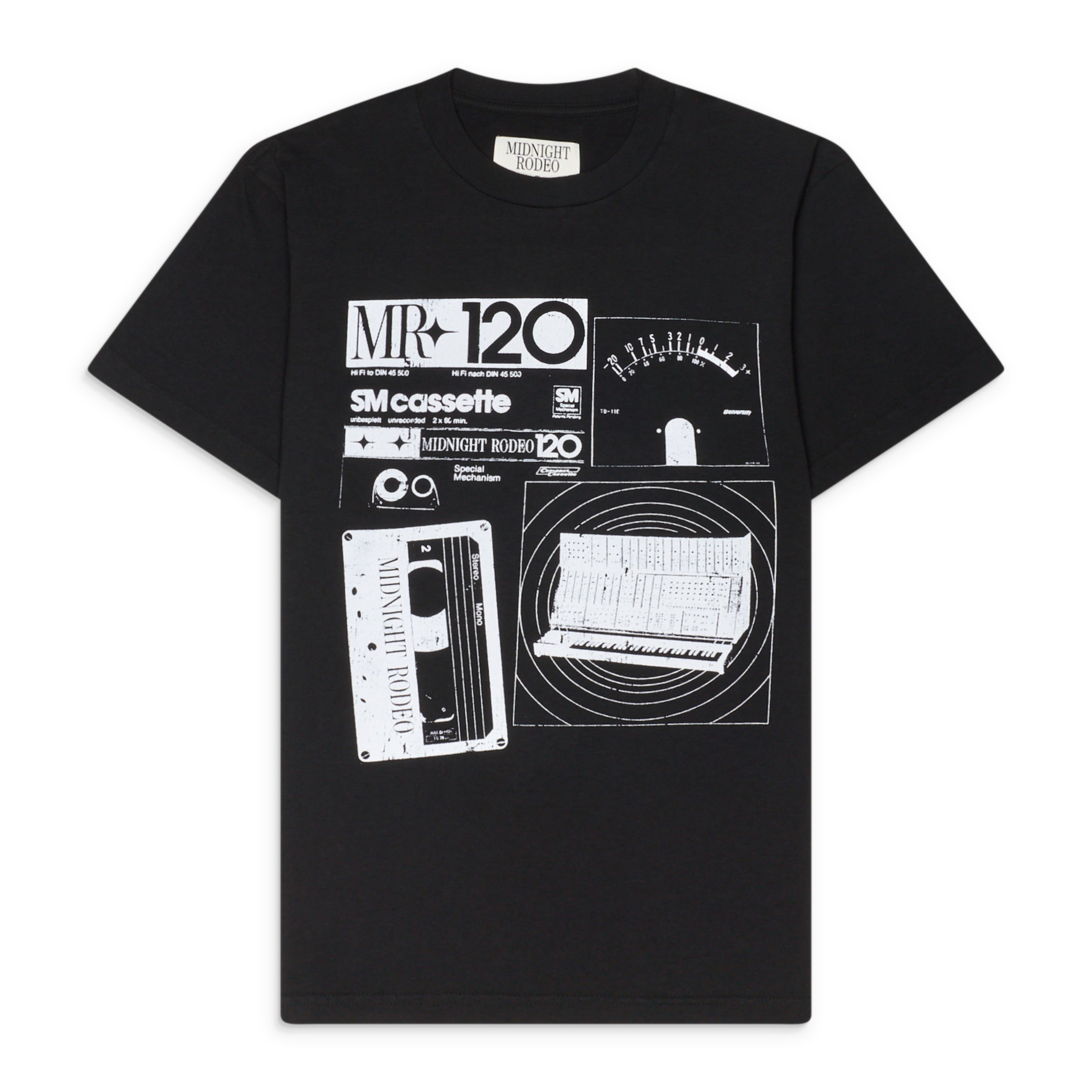 Midnight Rodeo Cassette Tee Black