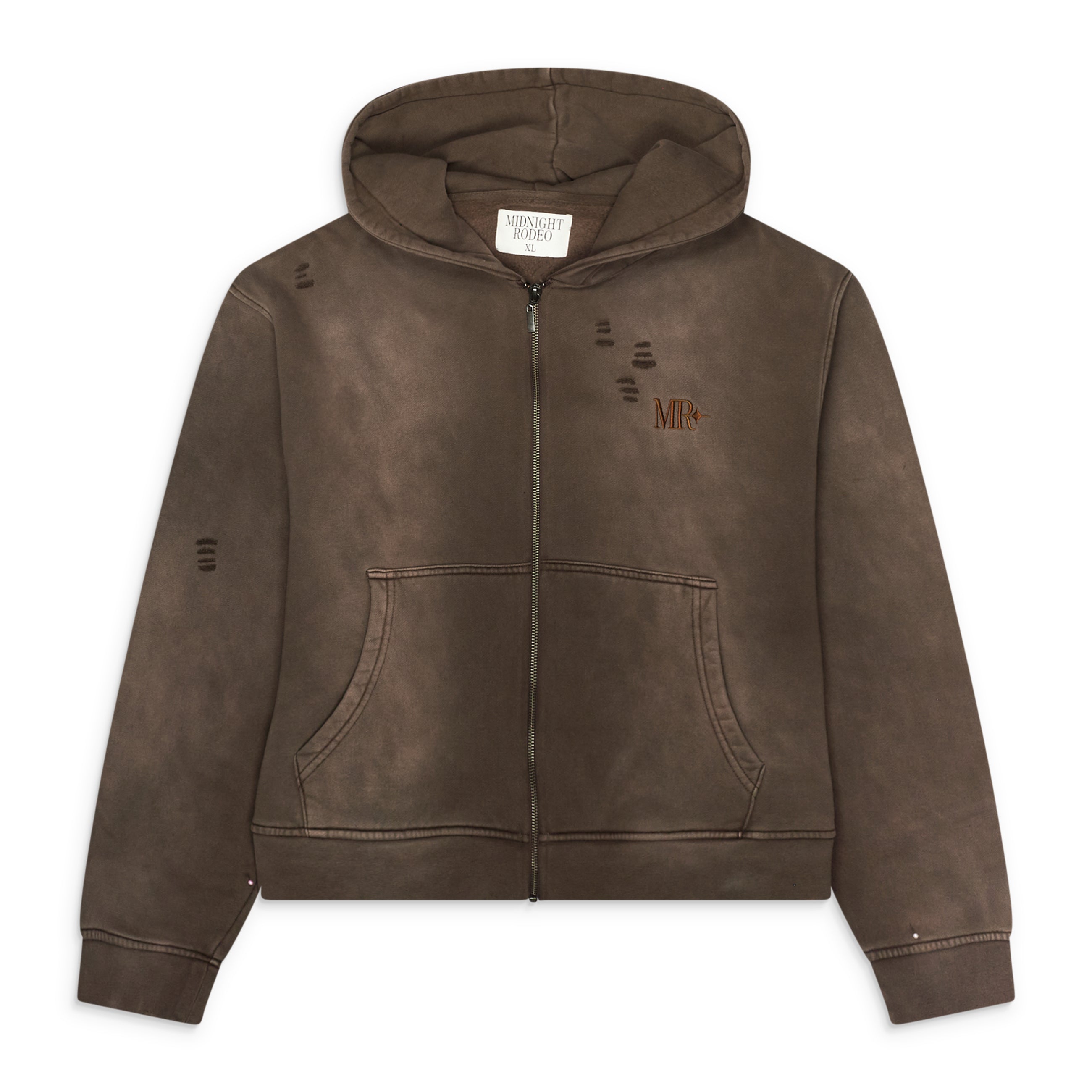 Midnight Rodeo Full Zip Hoodie Brown