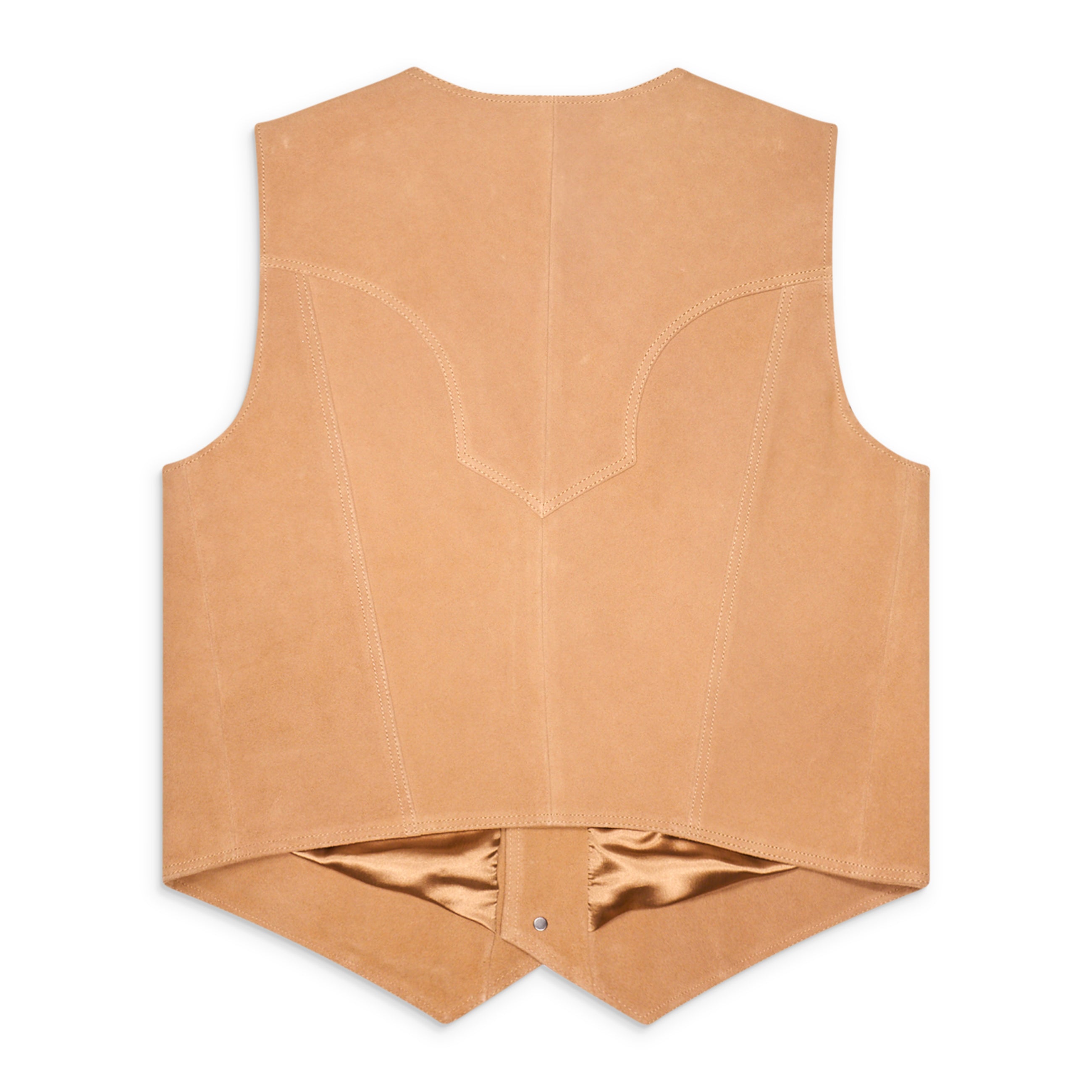 Midnight Rodeo Suede Vest Beige