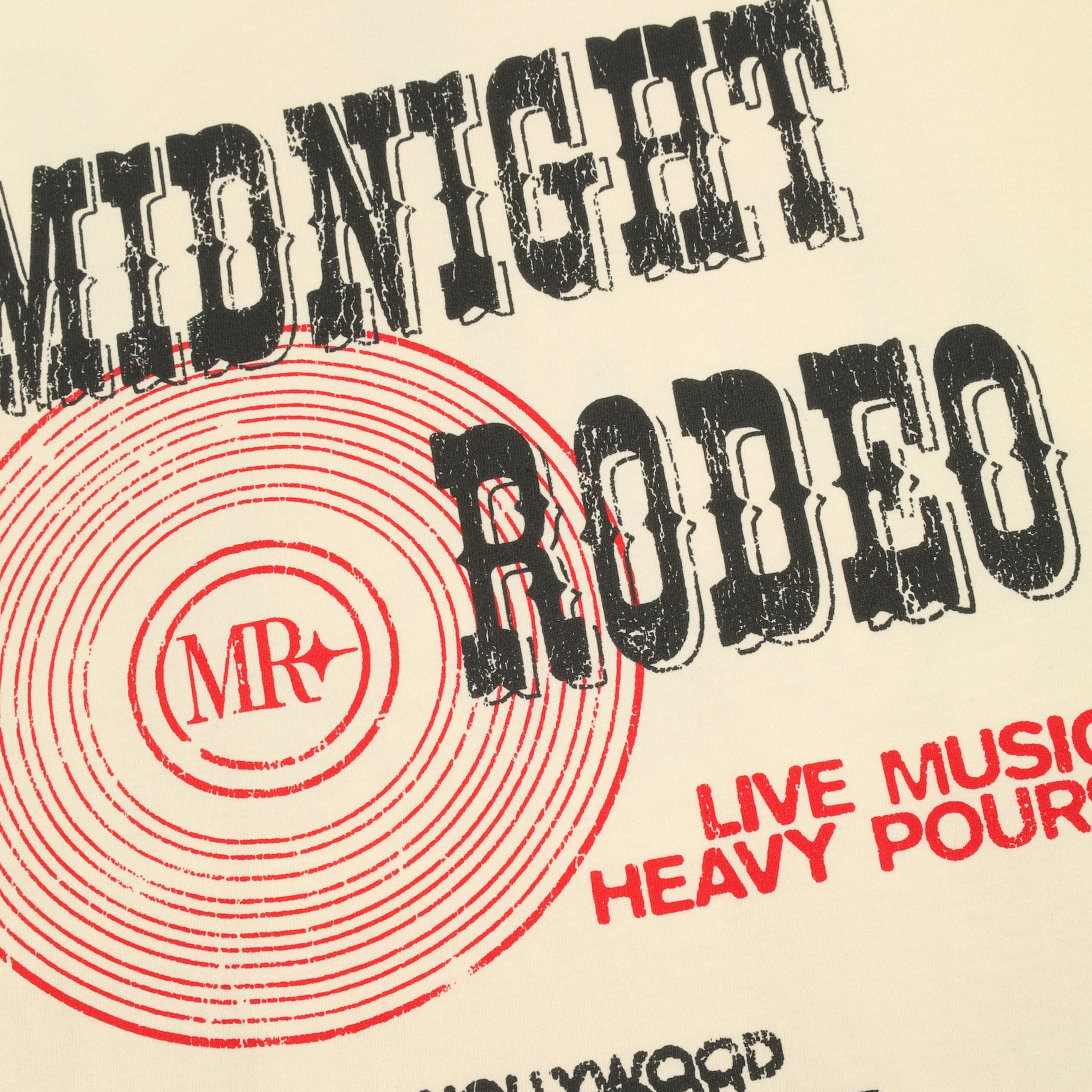 Midnight Rodeo Heavy Pours Tee Cream