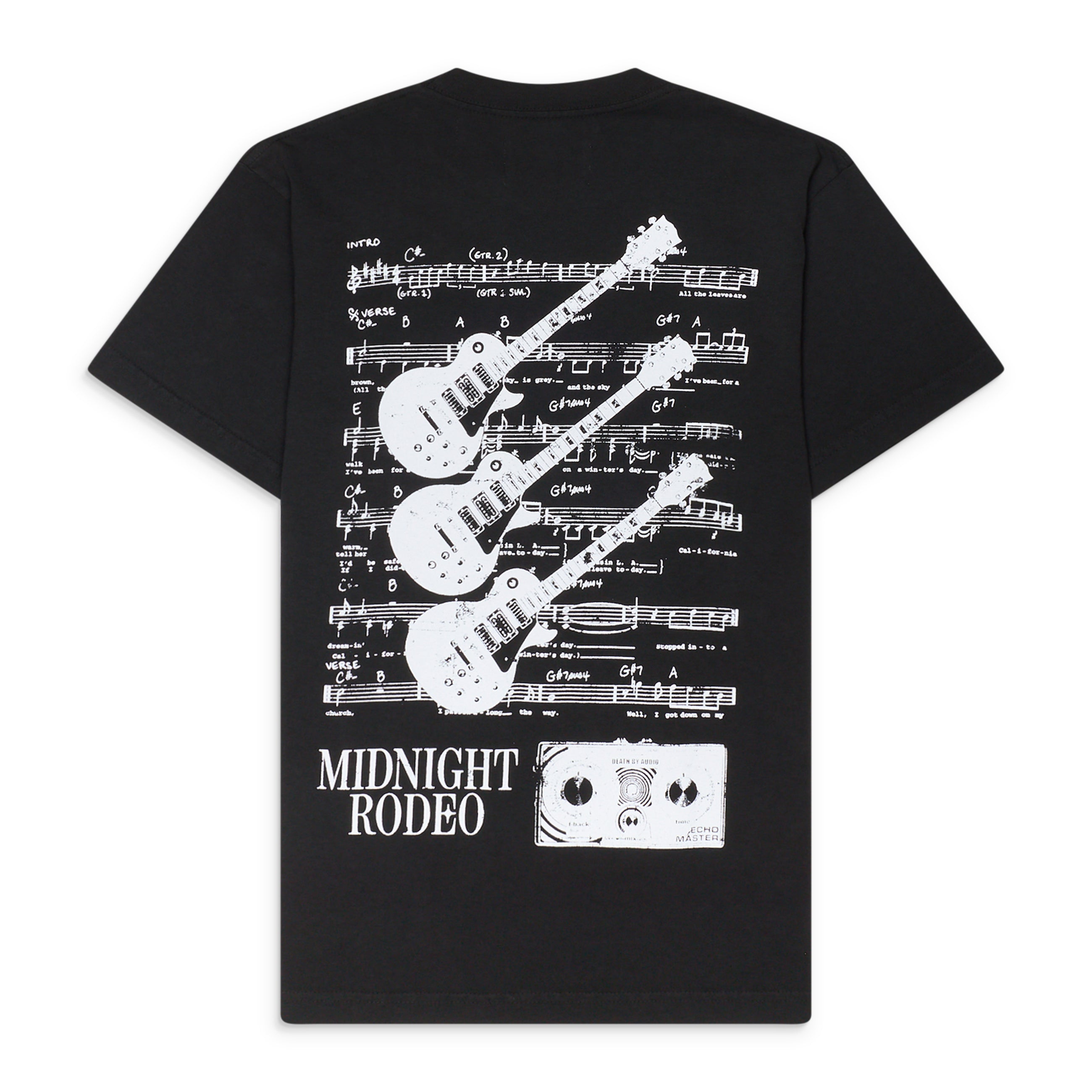 Midnight Rodeo Record Tee Black
