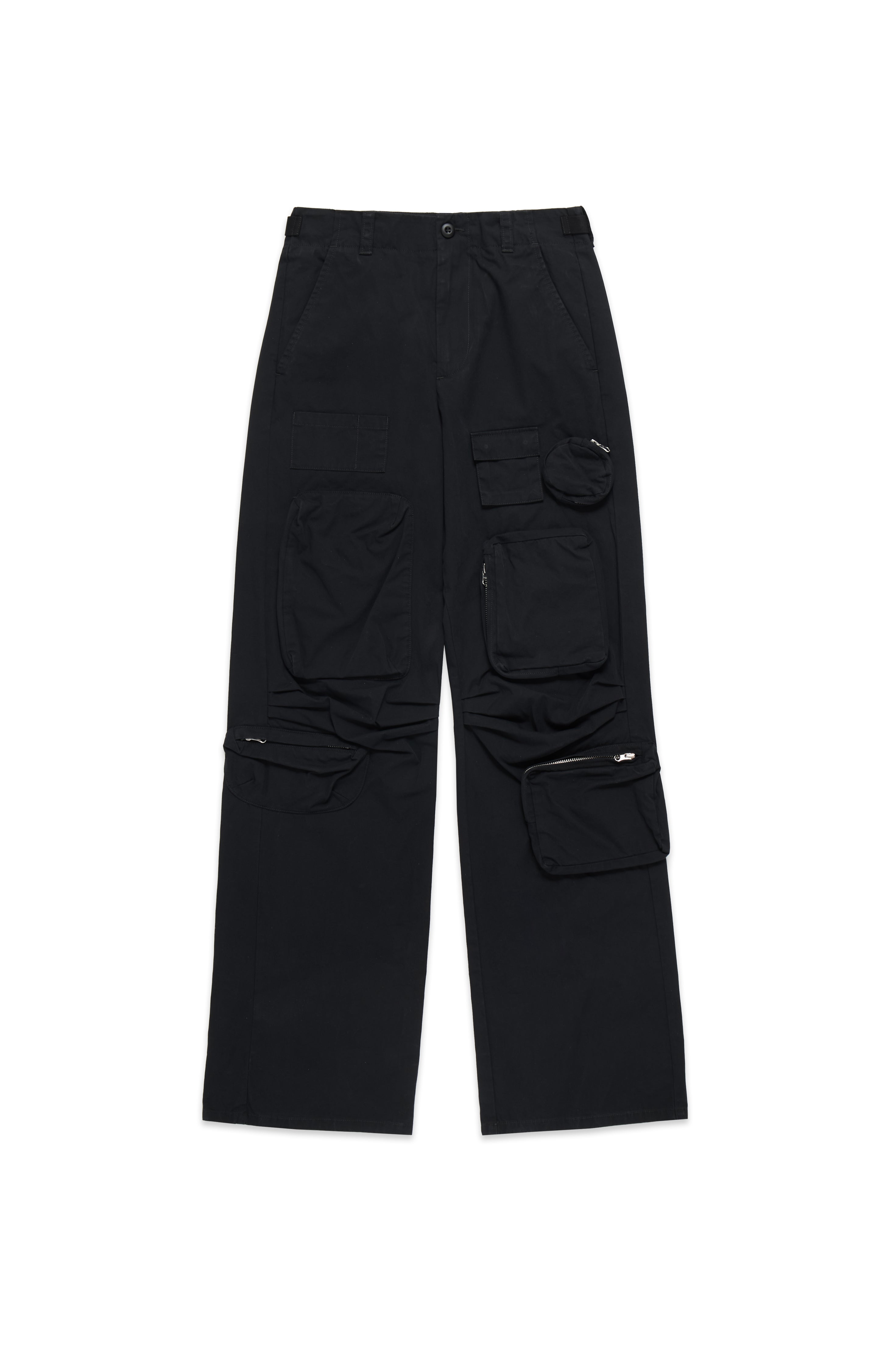 MM6 Maison Margiela Cotton Cargo Pants Black 9133