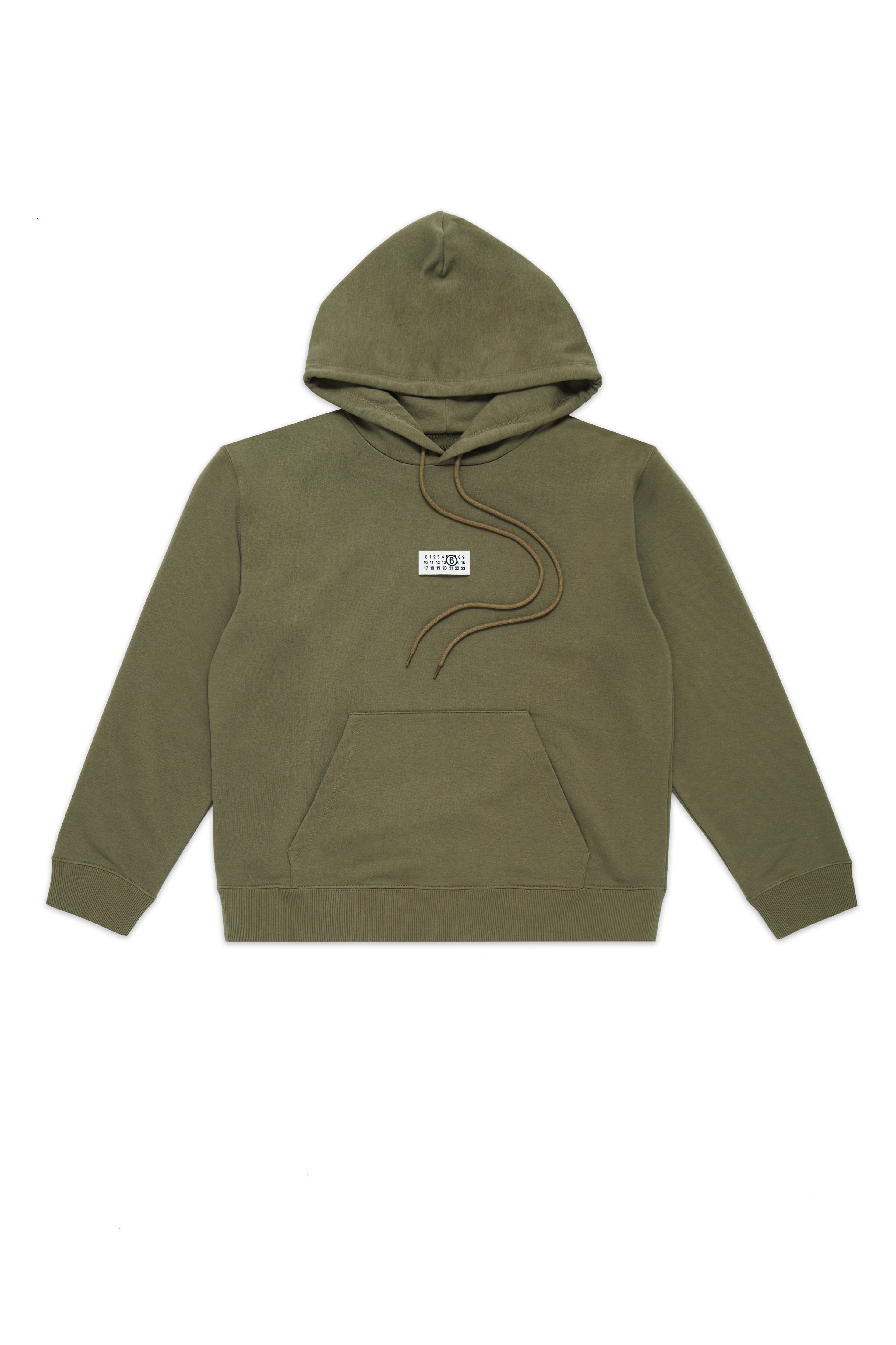 MM6 Maison Margiela Logo Tag Hoodie Green 9175