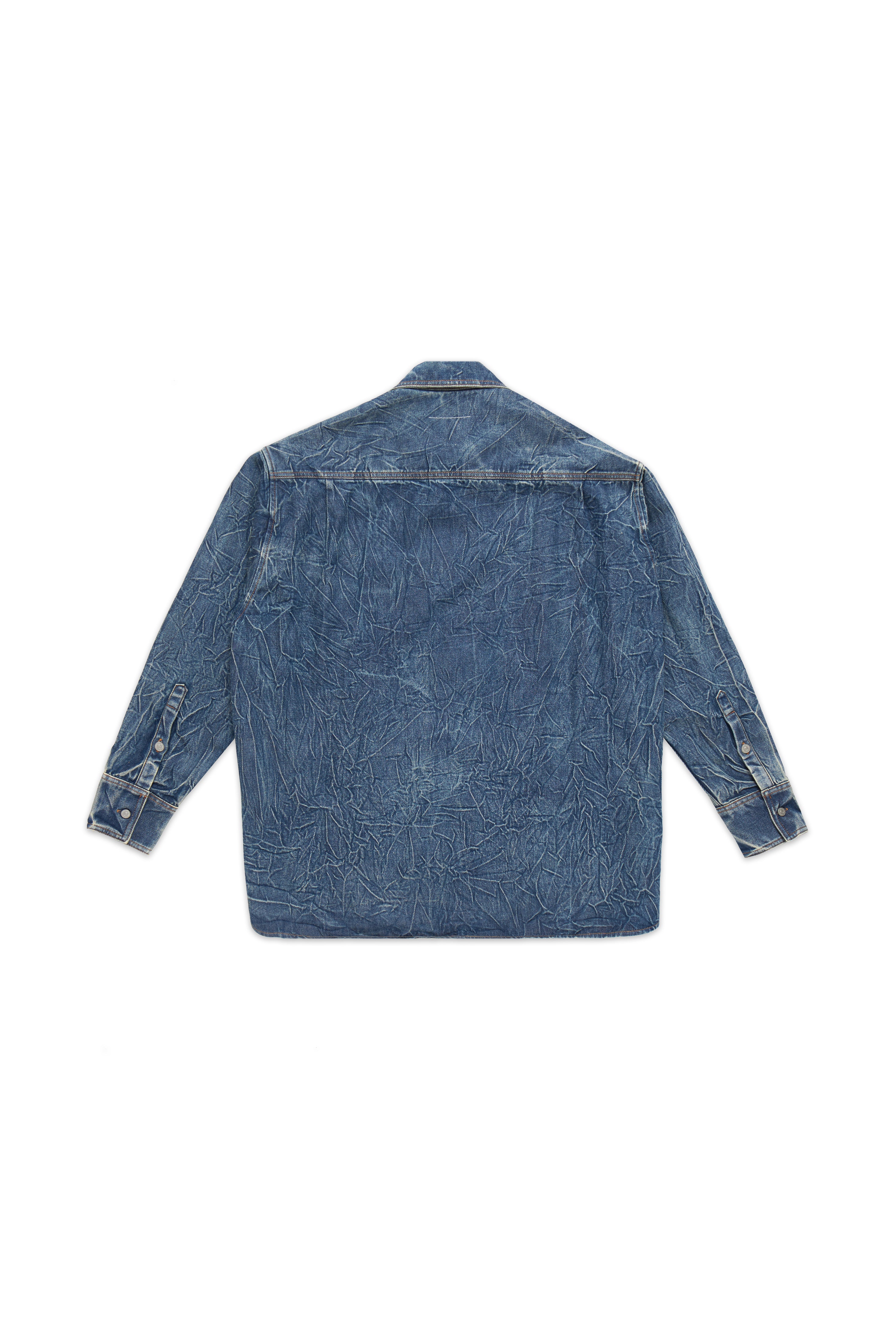 MM6 Maison Margiela Long Sleeve Denim Shirt Blue 9162