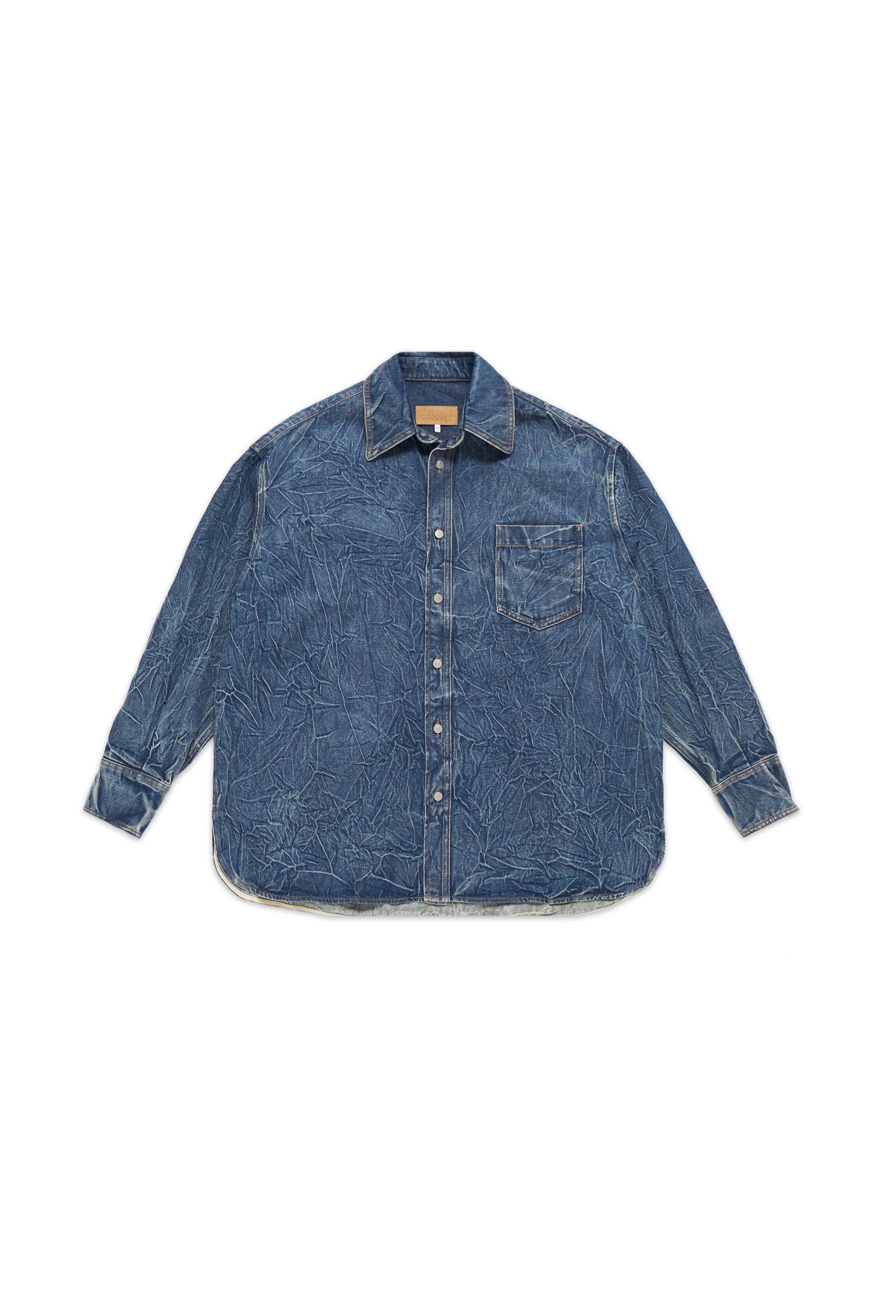 MM6 Maison Margiela Long Sleeve Denim Shirt Blue 9161