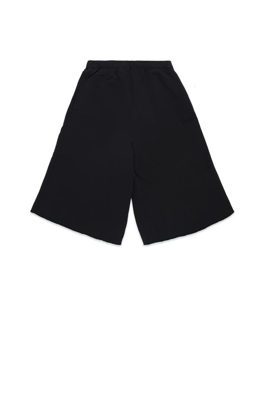 MM6 Maison Margiela Oversized Fleece Shorts Black 9188