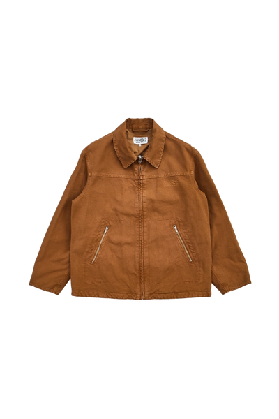 MM6 Maison Margiela Tan Canvas Zip-Up Jacket – ESSXNYC