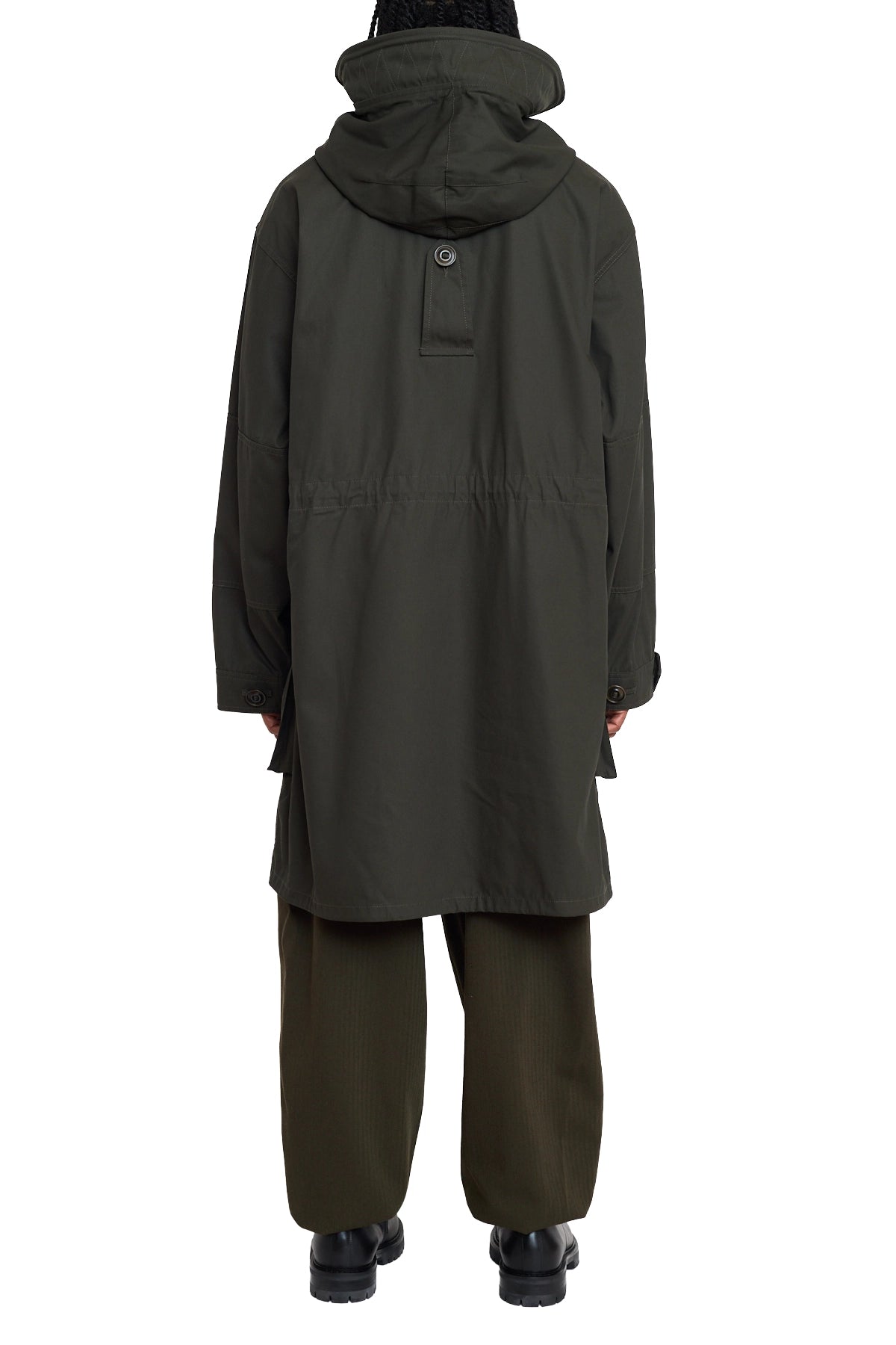 Maison Margiela Twill Cargo Military Coat Olive