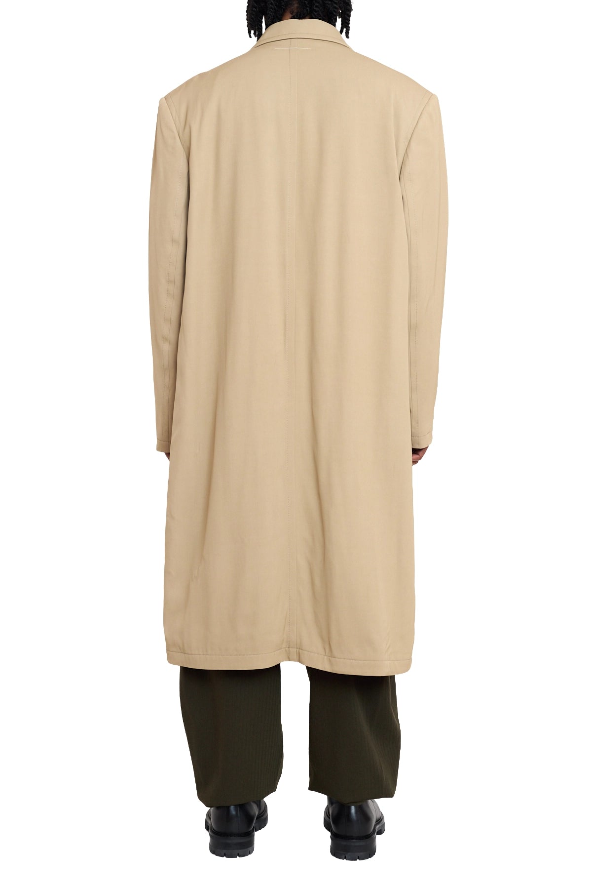 MM6 Maison Margiela Viscose Fluid Coat Trench Beige
