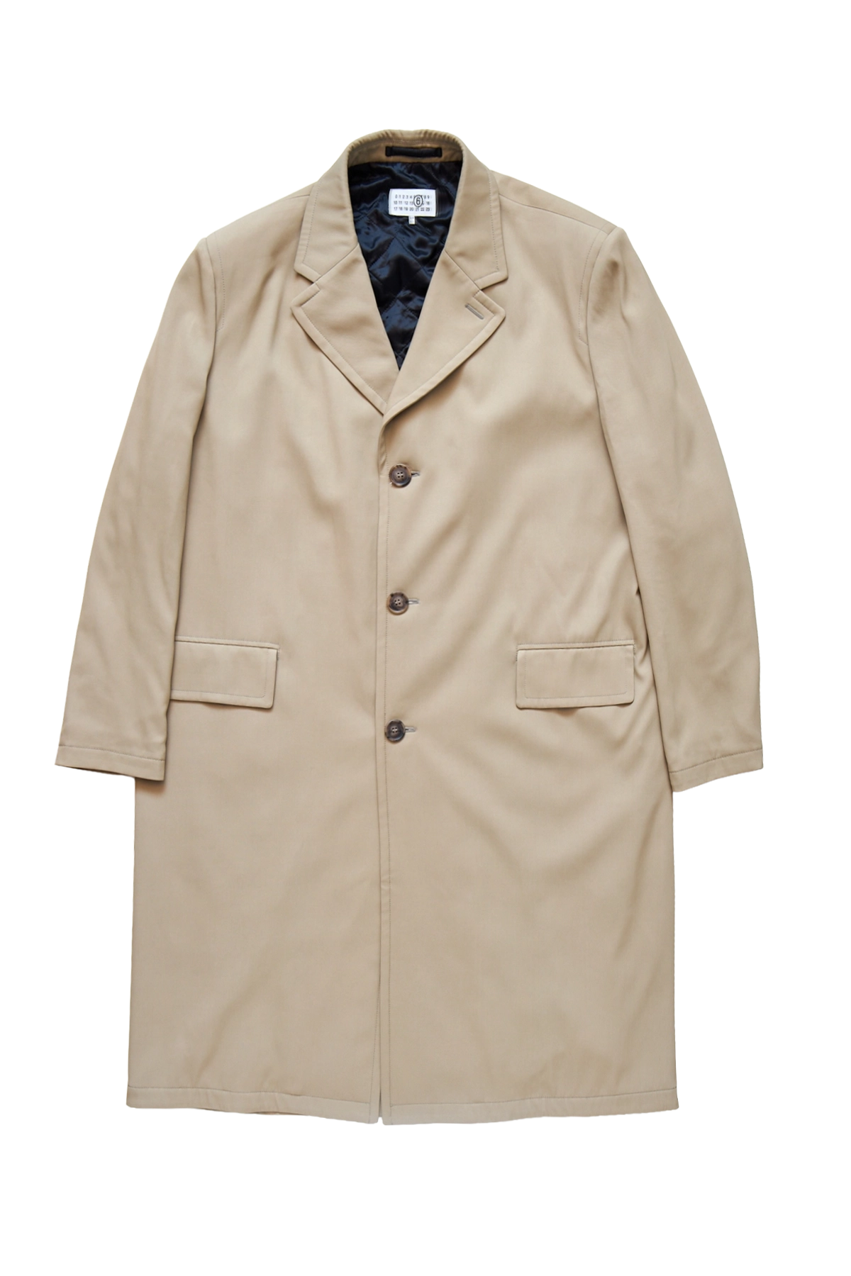 MM6 Maison Margiela Viscose Fluid Coat Trench Beige