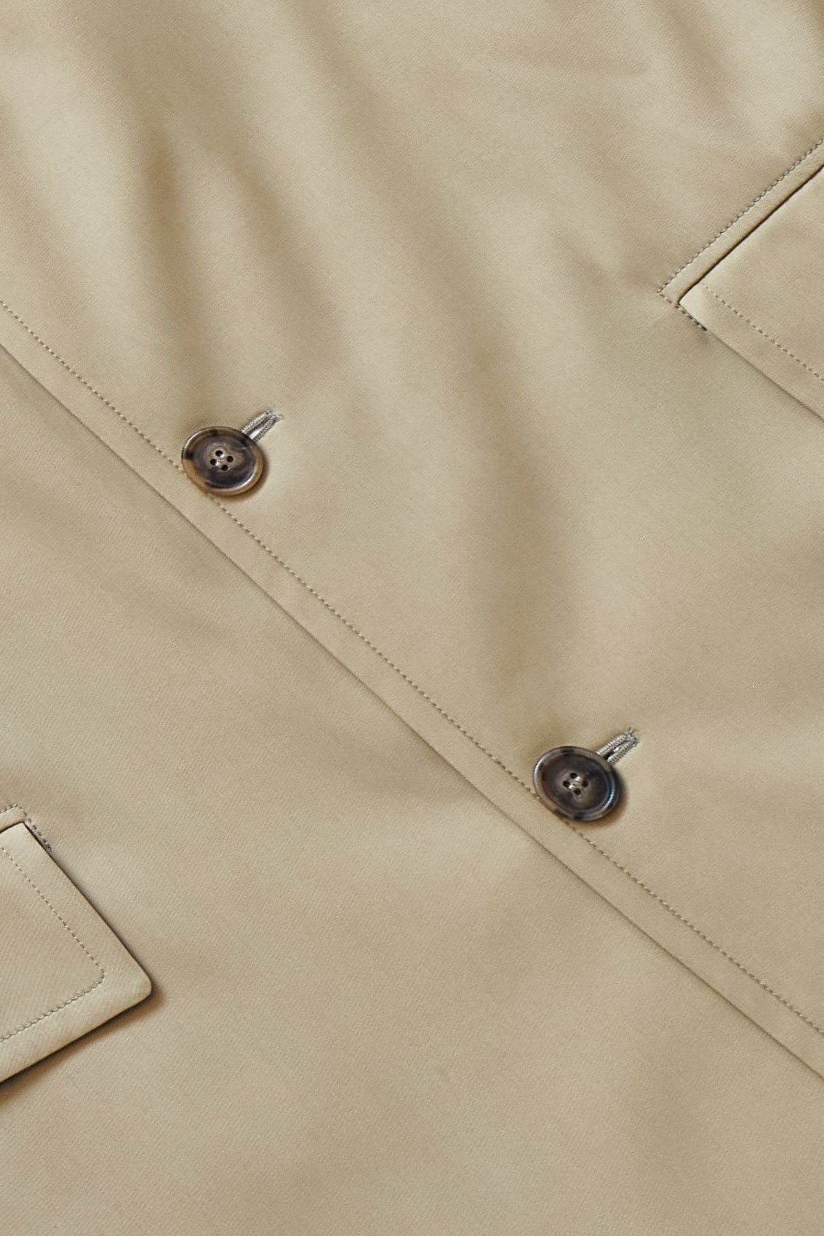 MM6 Maison Margiela Viscose Fluid Coat Trench Beige