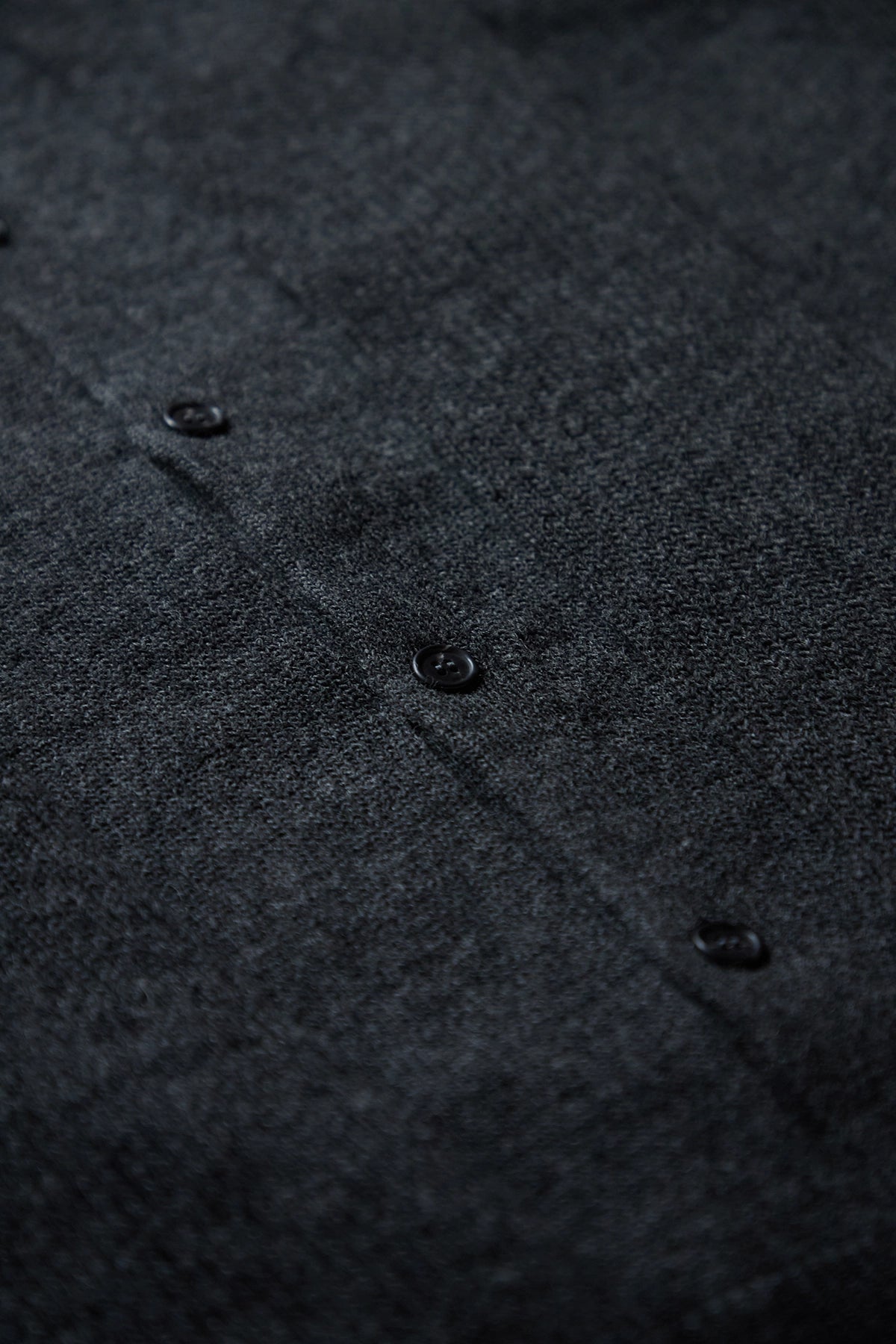 MM6 Maison Margiela Integrated Scarf Cardigan Dark Grey Melange