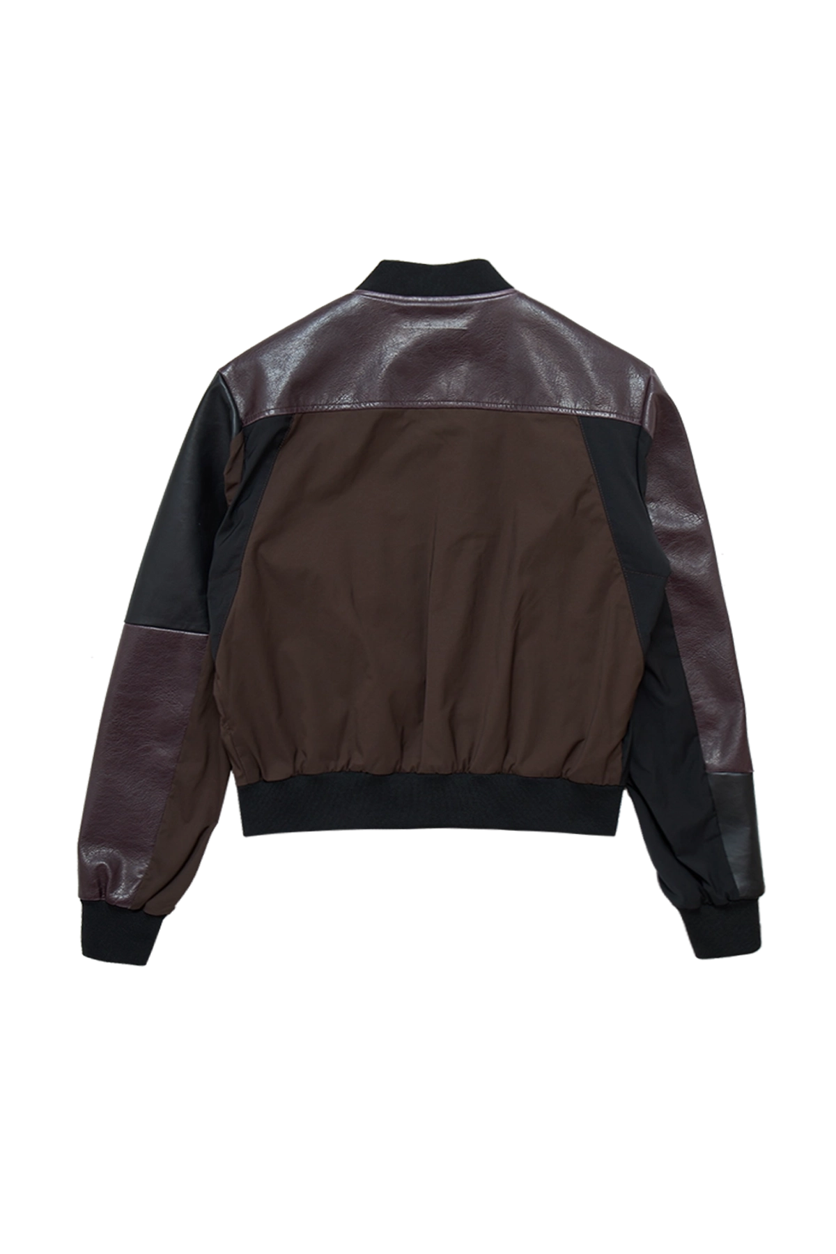 MM6 Maison Margiela Paneled Bomber Jacket Brown/Black/Burgundy Back